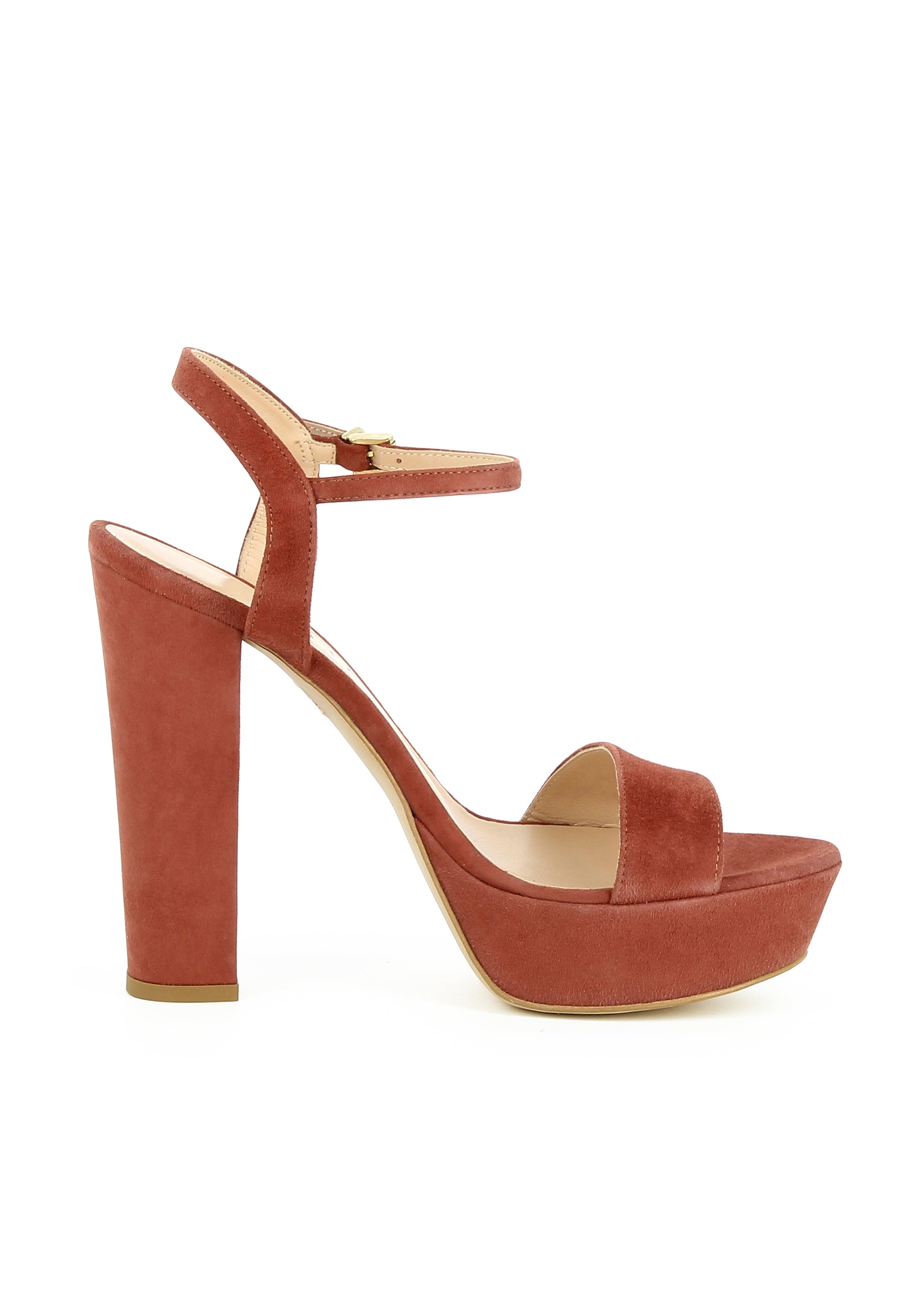 STEFANIA Damen Sandalette  -  Rauleder rost