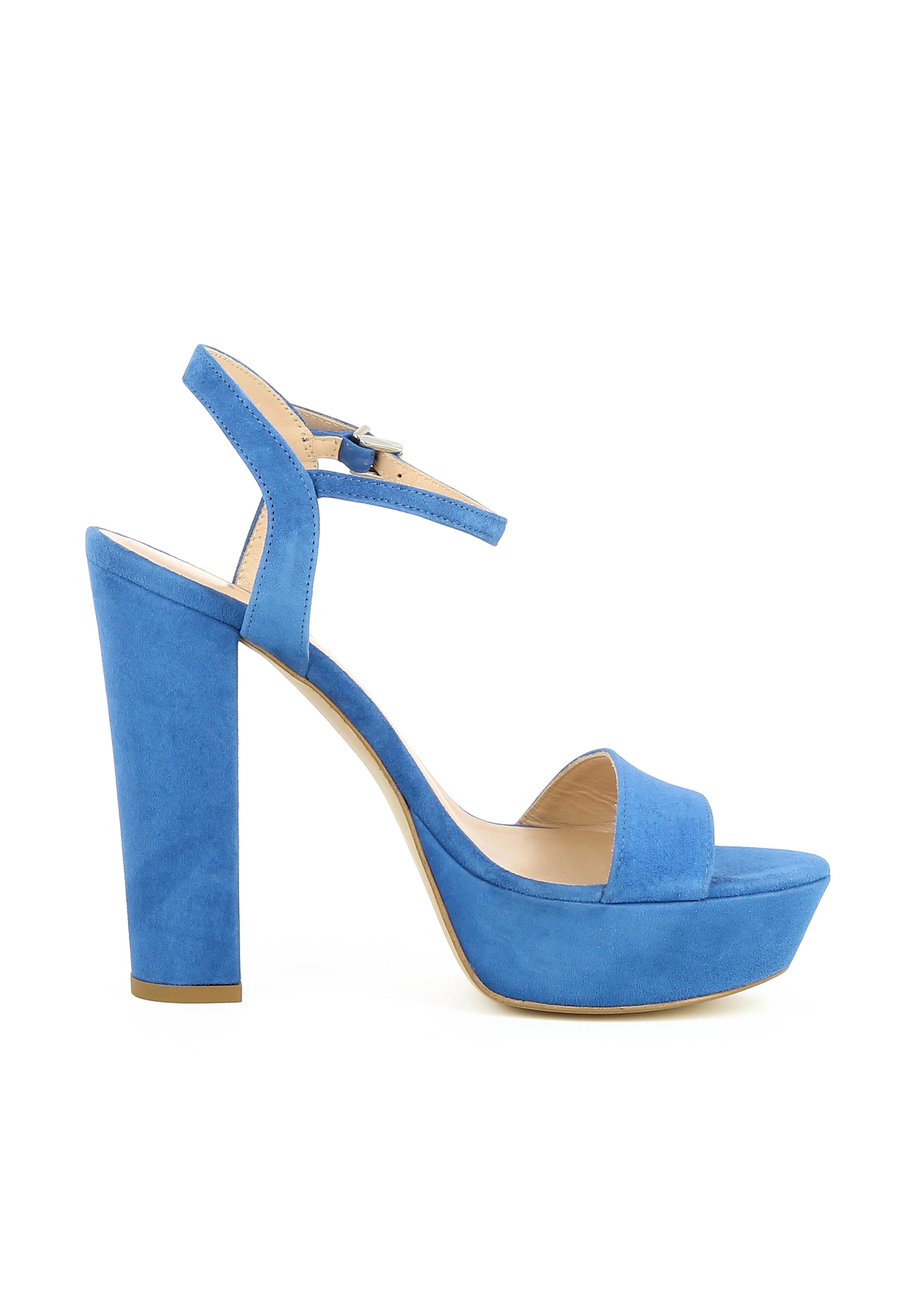 STEFANIA Damen Sandalette  -  Rauleder blau