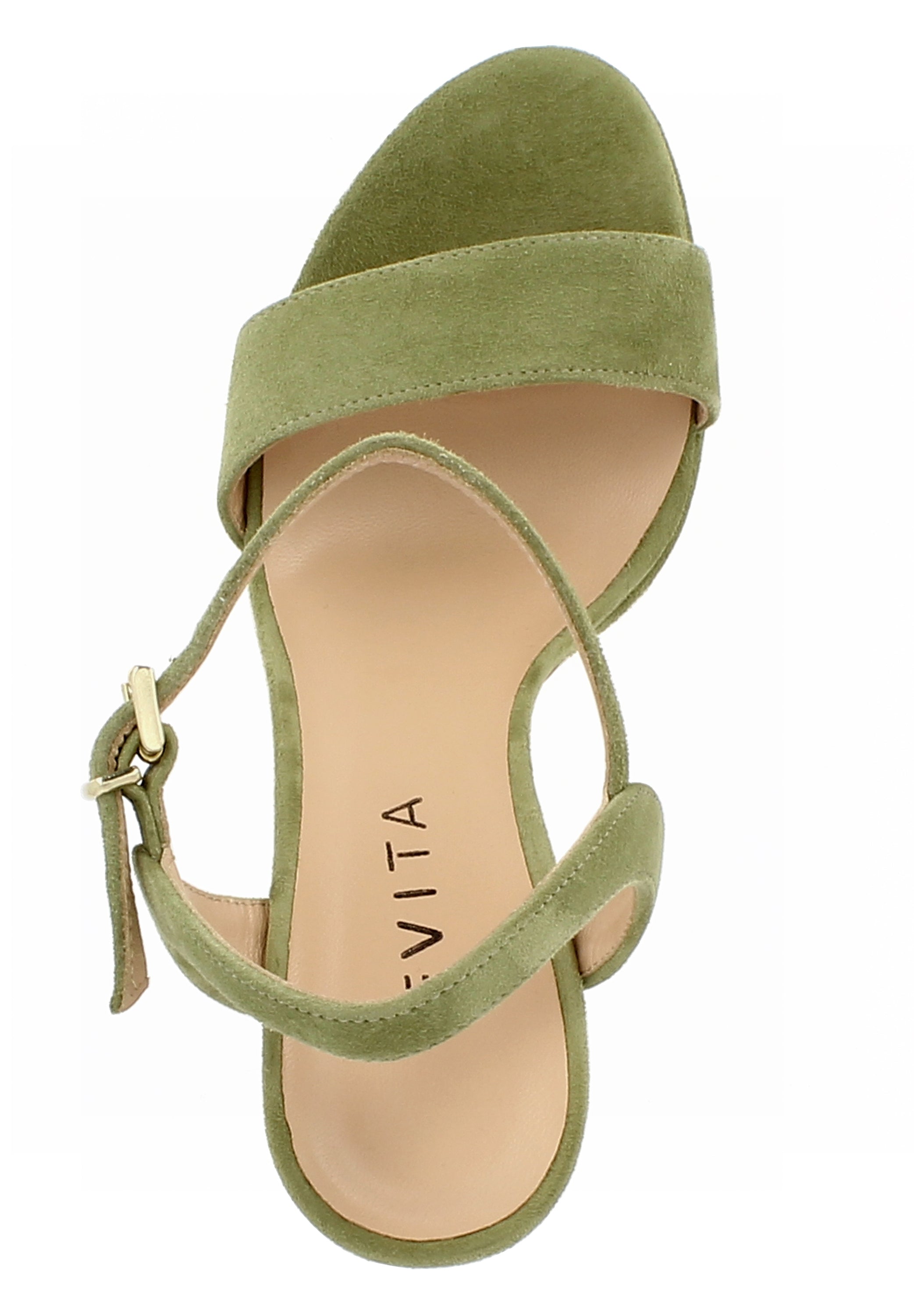 VALERIA Damen Sandalette  -  Rauleder olive