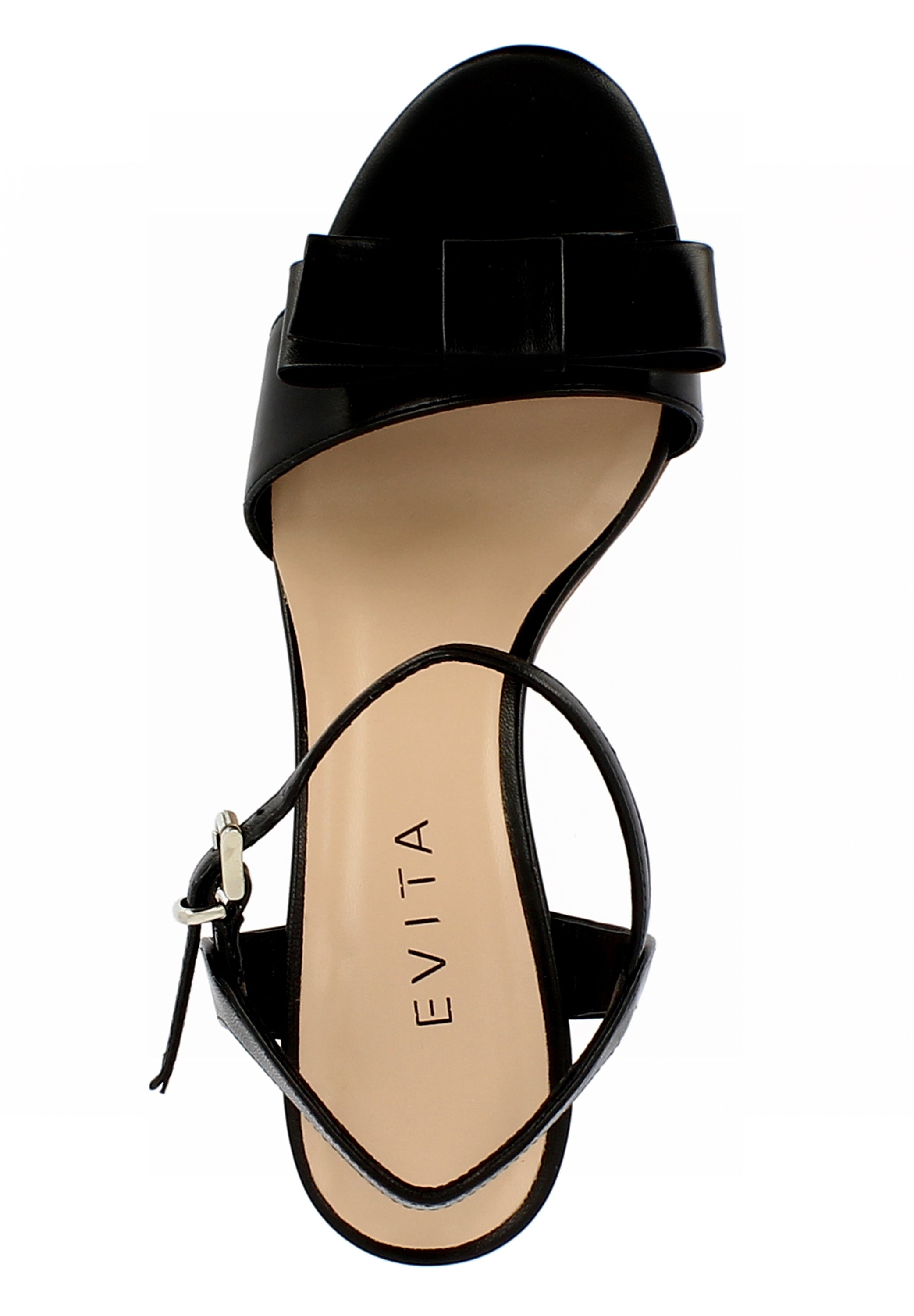 MARIELLA Damen Sandalette  -  Glattleder schwarz