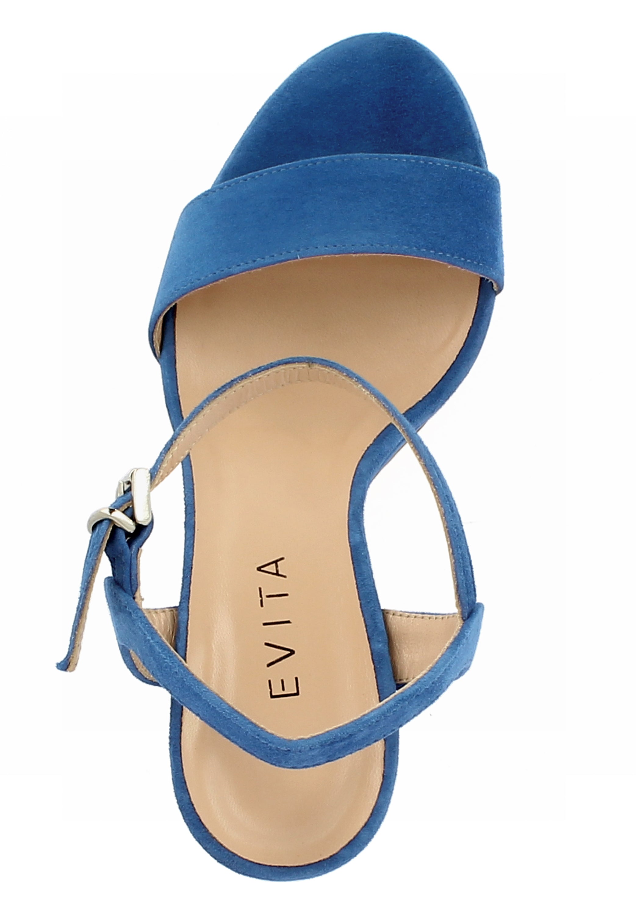 STEFANIA Damen Sandalette  -  Rauleder blau