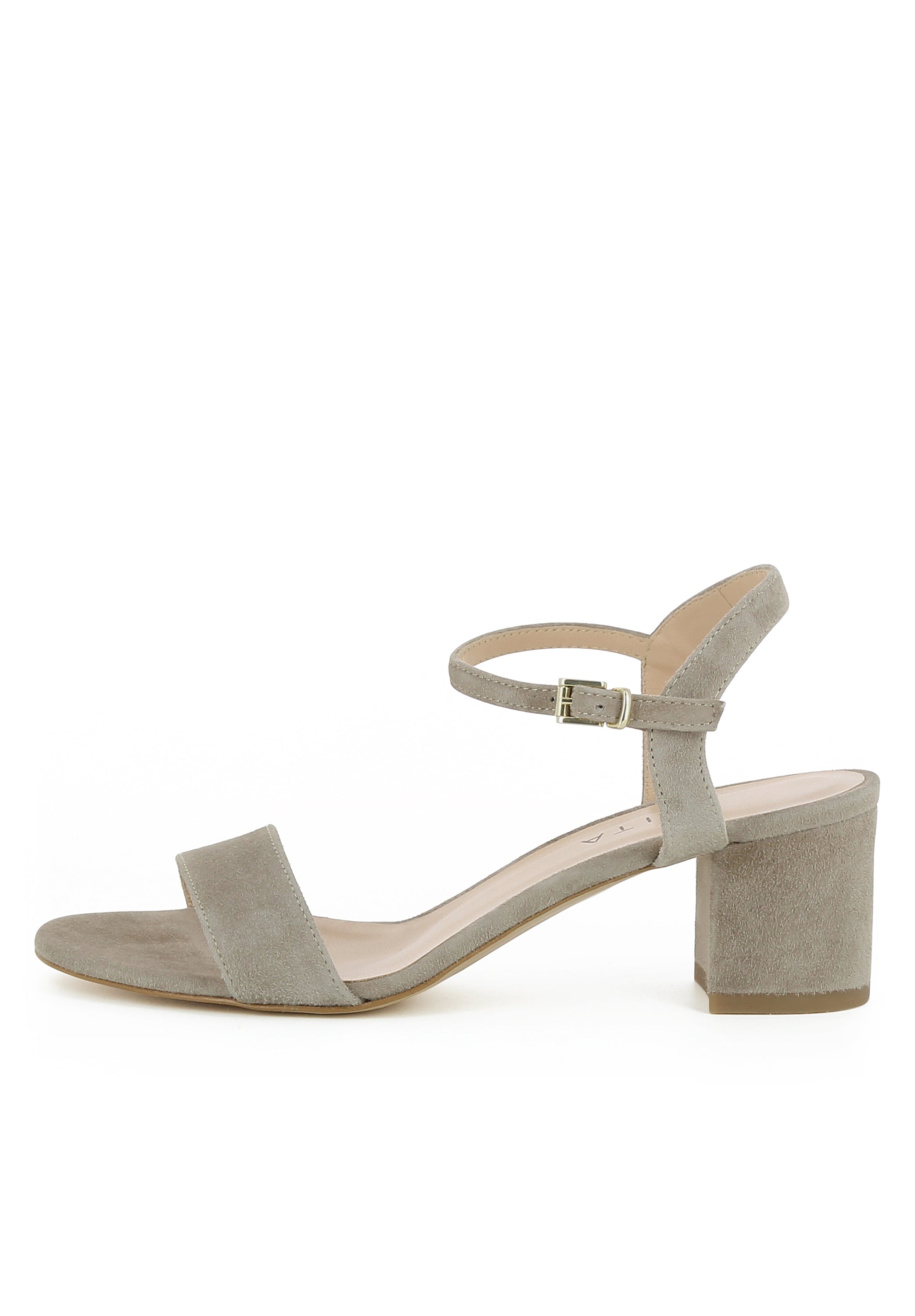 MARIELLA Damen Sandalette  -  Rauleder greige