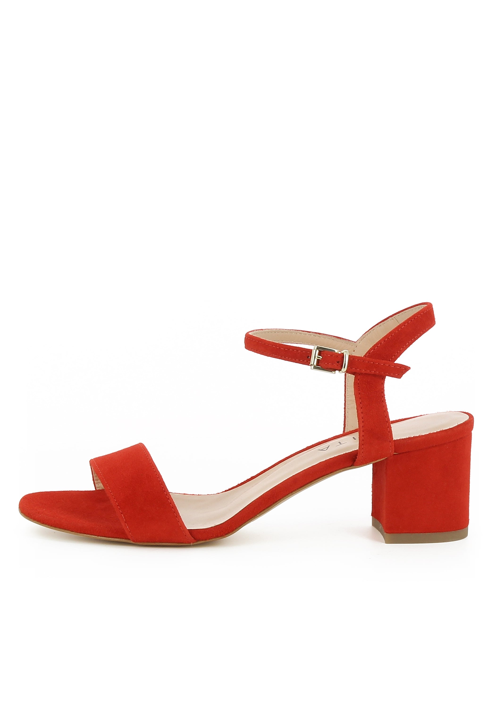 MARIELLA Damen Sandalette  -  Rauleder rot