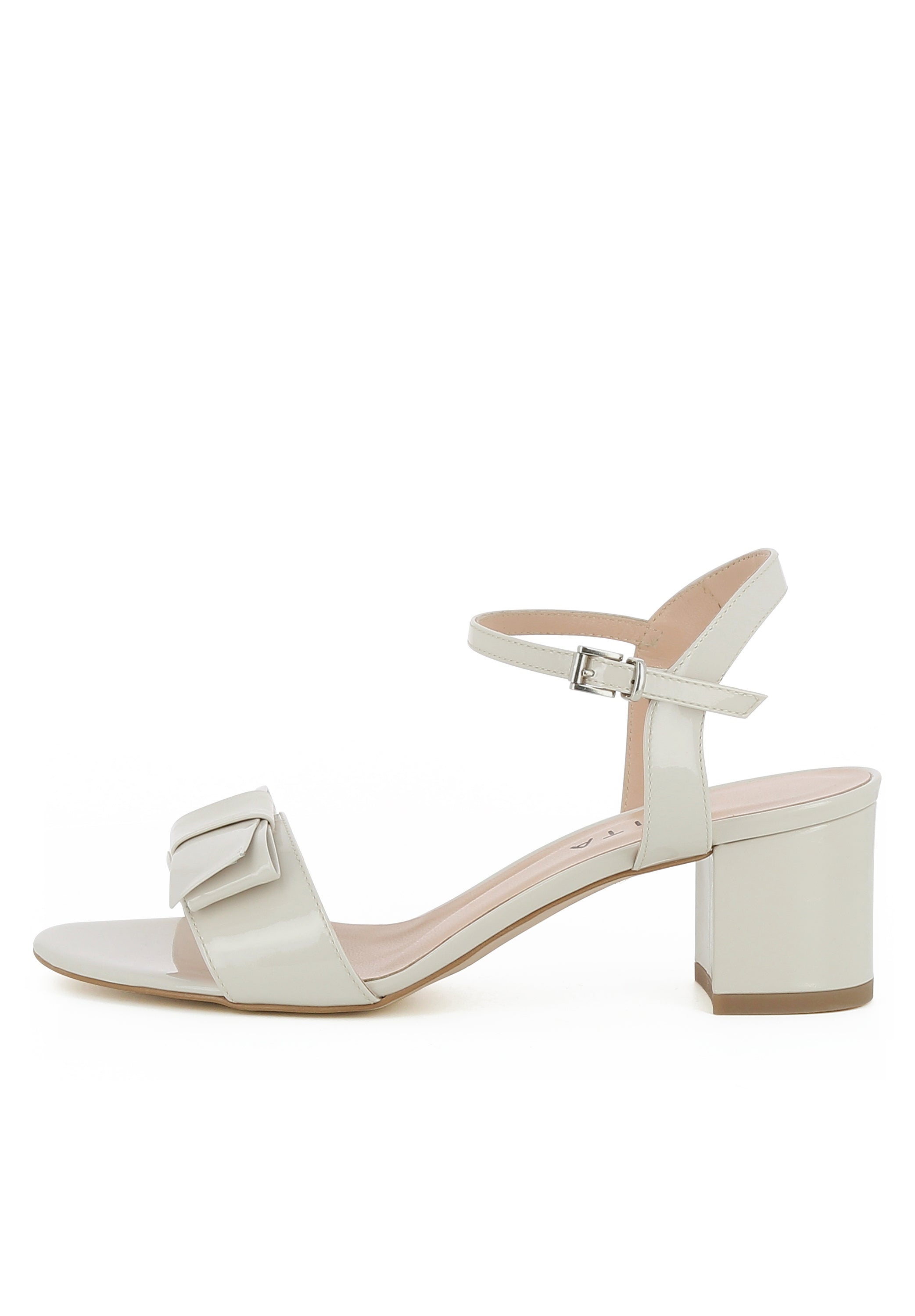 MARIELLA Damen Sandalette  -  Lackleder beige