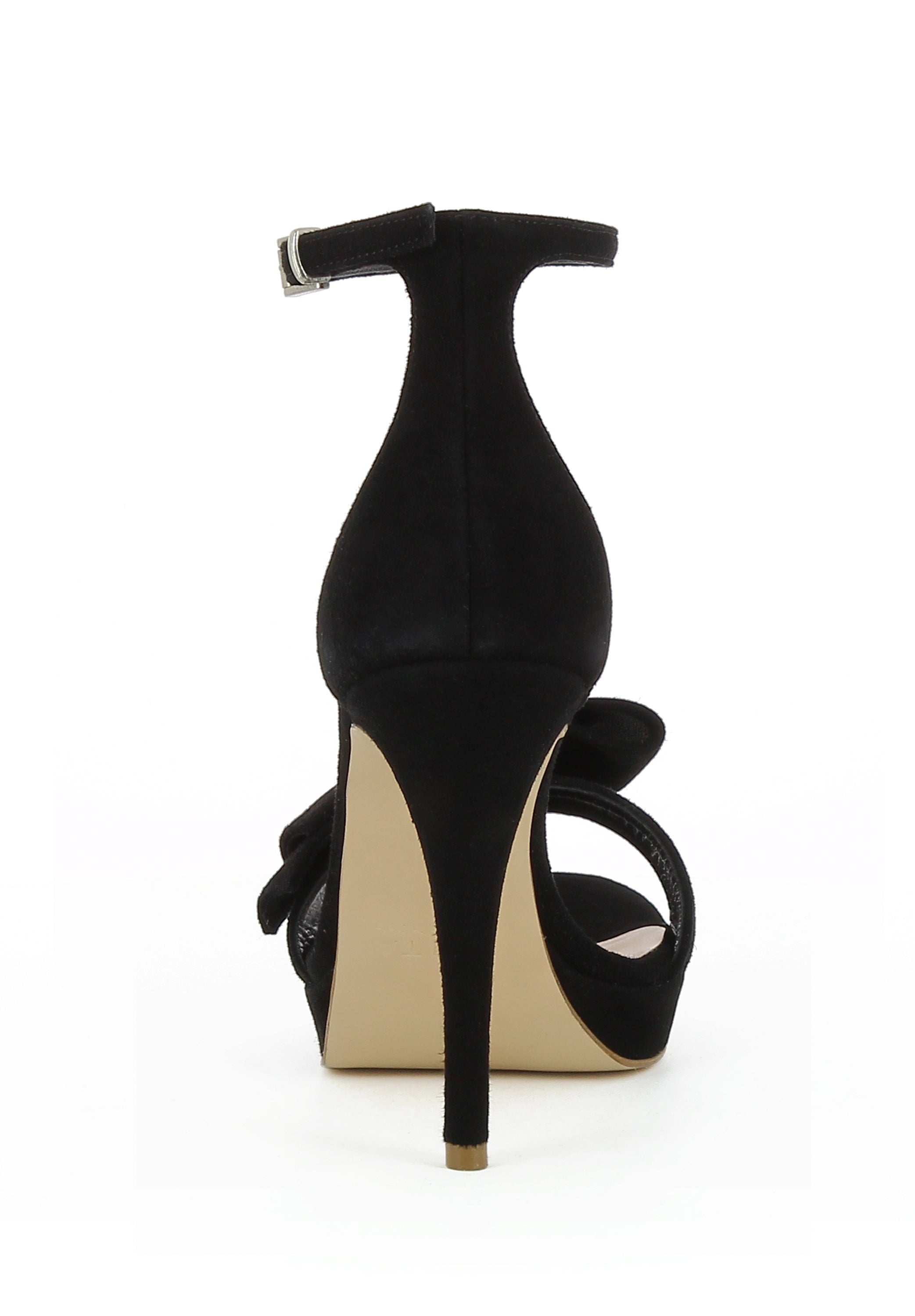 VALERIA Damen Sandalette  -  Rauleder schwarz
