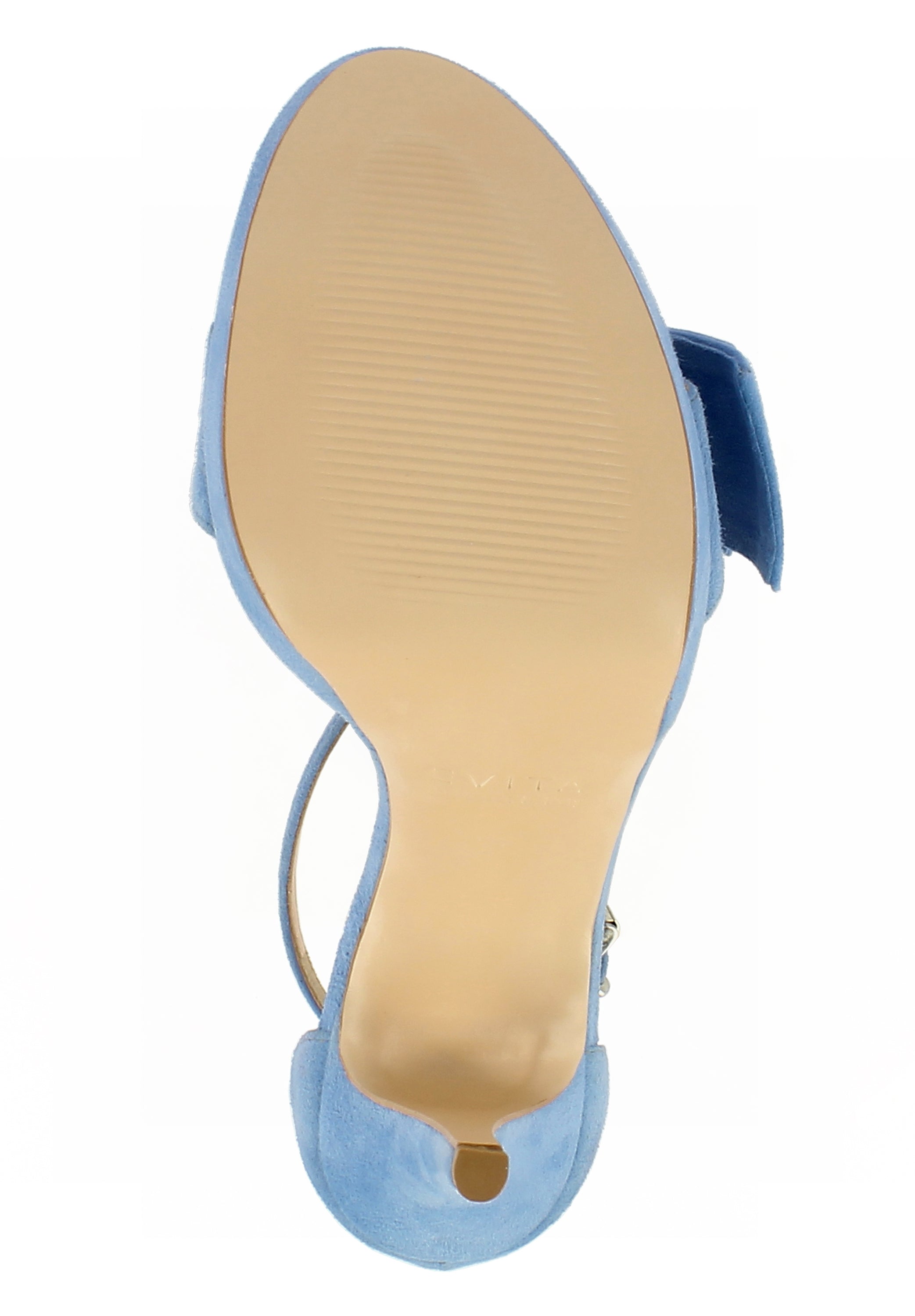 VALERIA Damen Sandalette  -  Rauleder hellblau