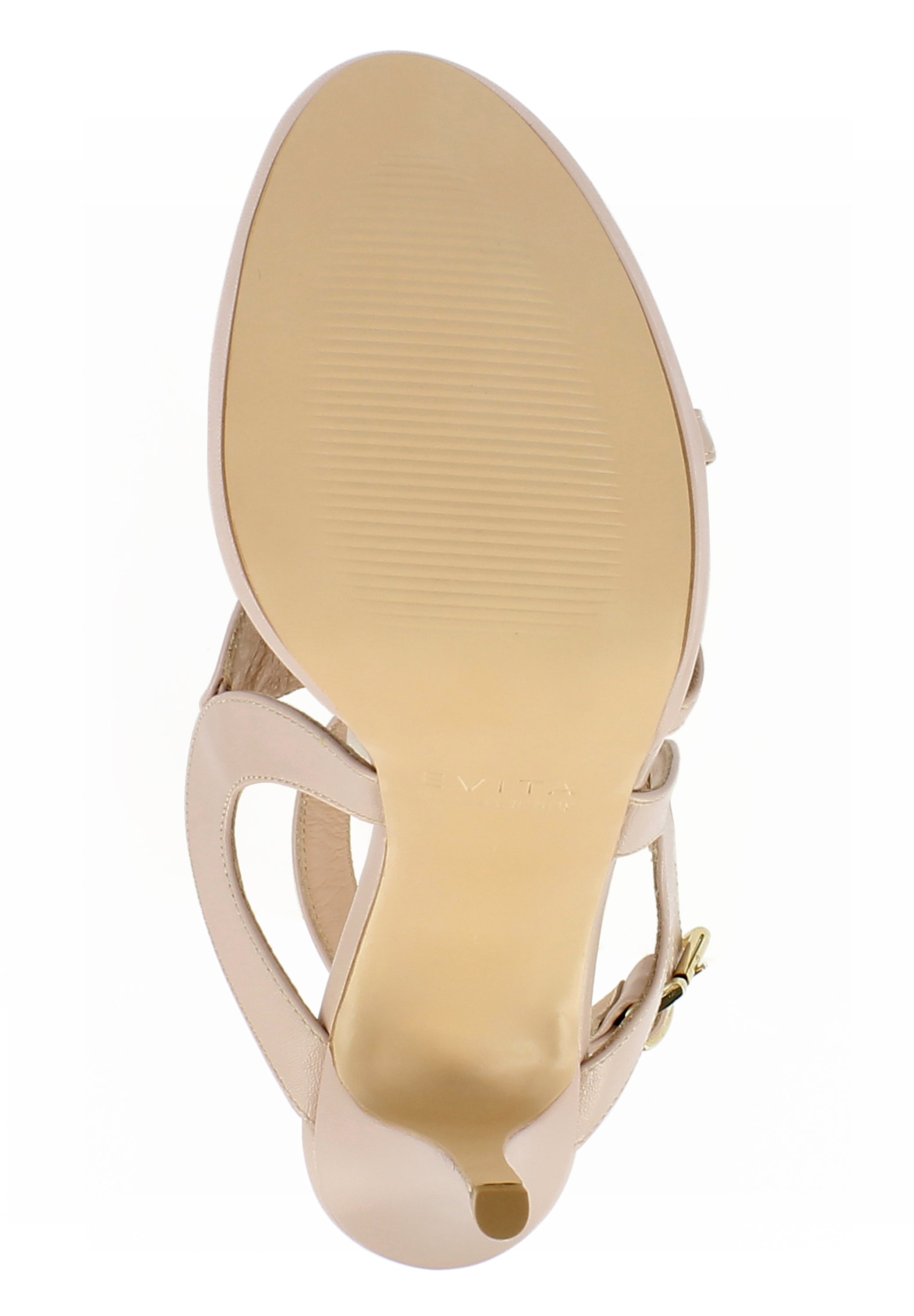 VALERIA Damen Sandalette  -  Glattleder nude