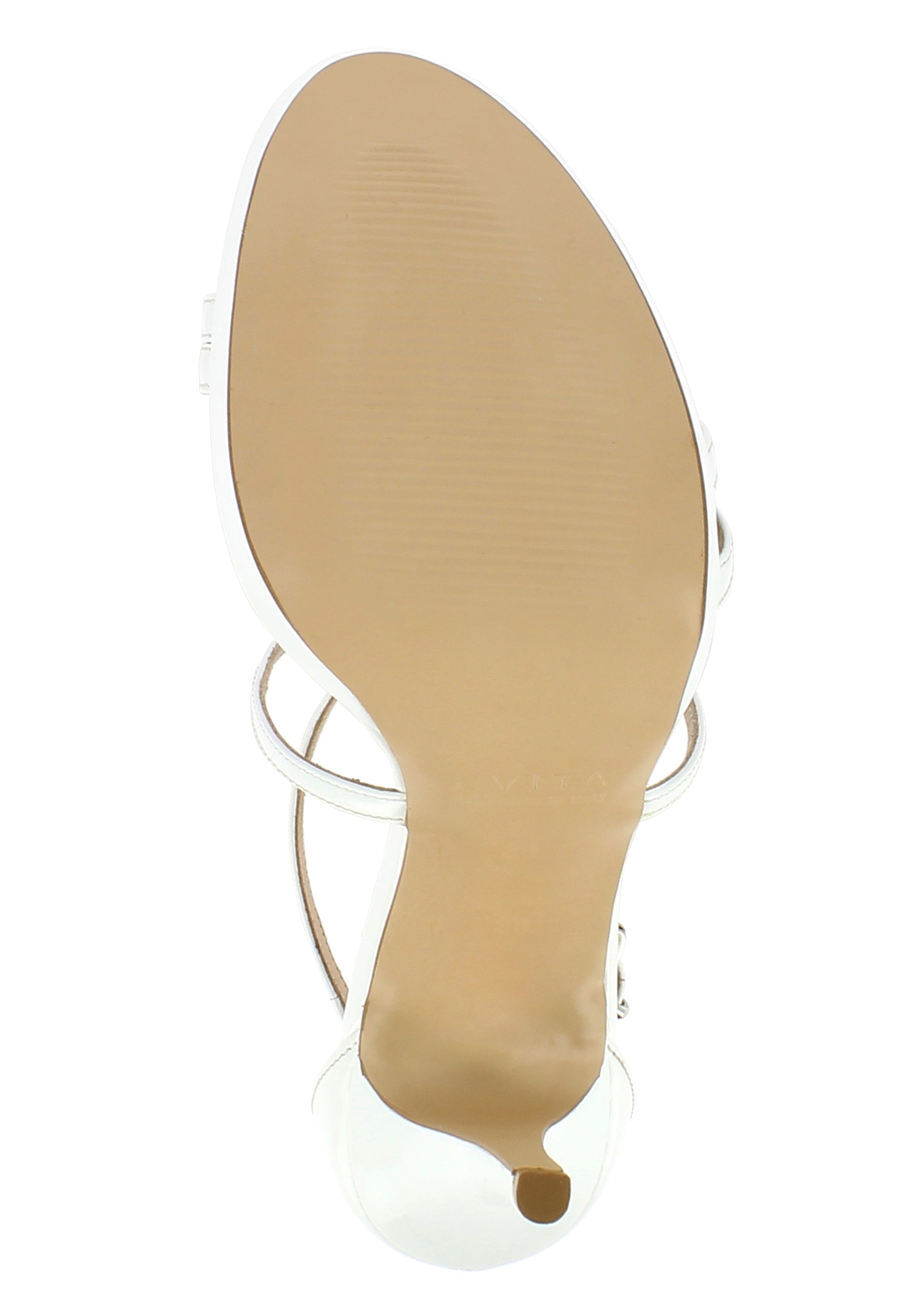 VALERIA Damen Sandalette  -  Lackleder weiß