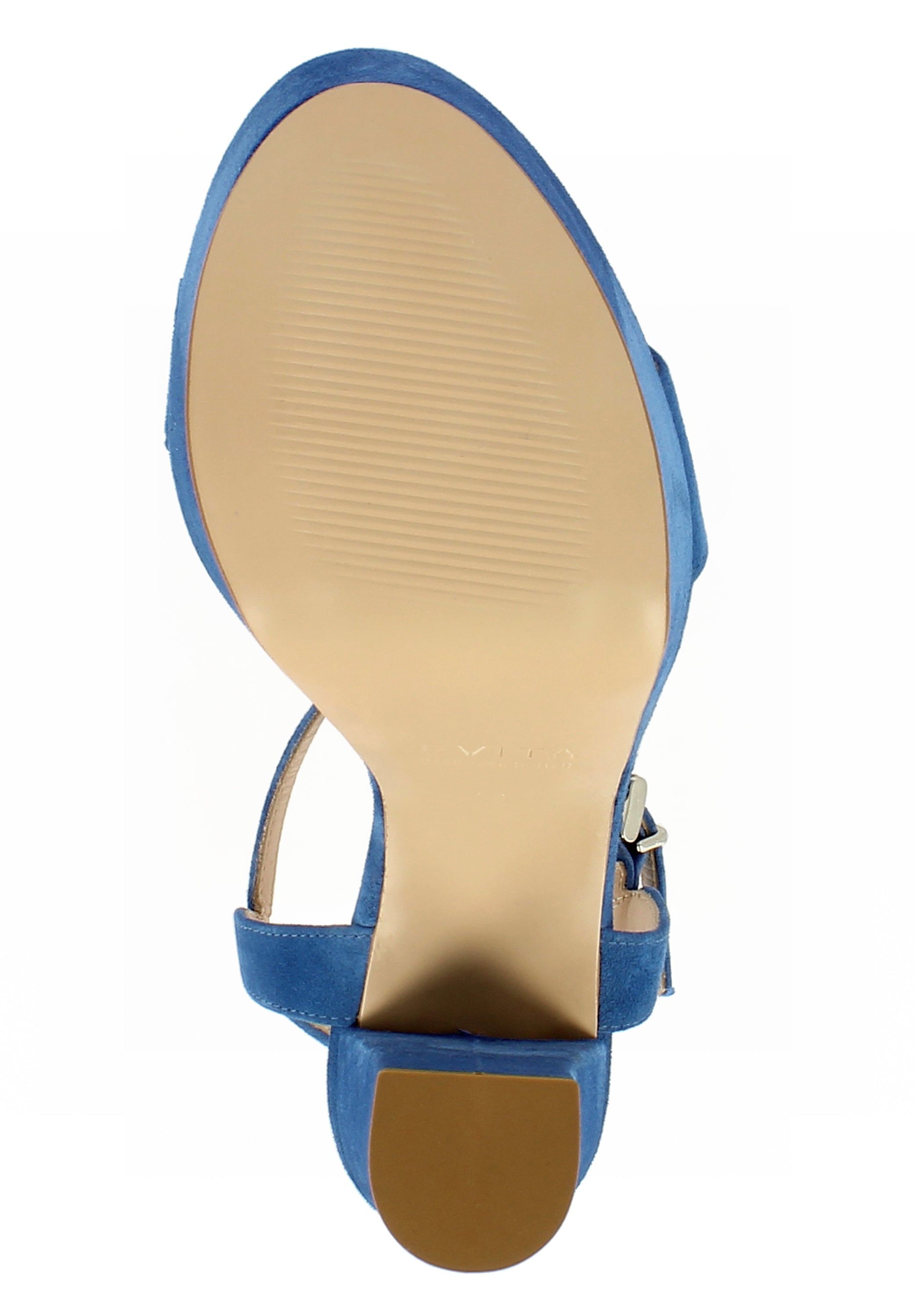 STEFANIA Damen Sandalette  -  Rauleder blau