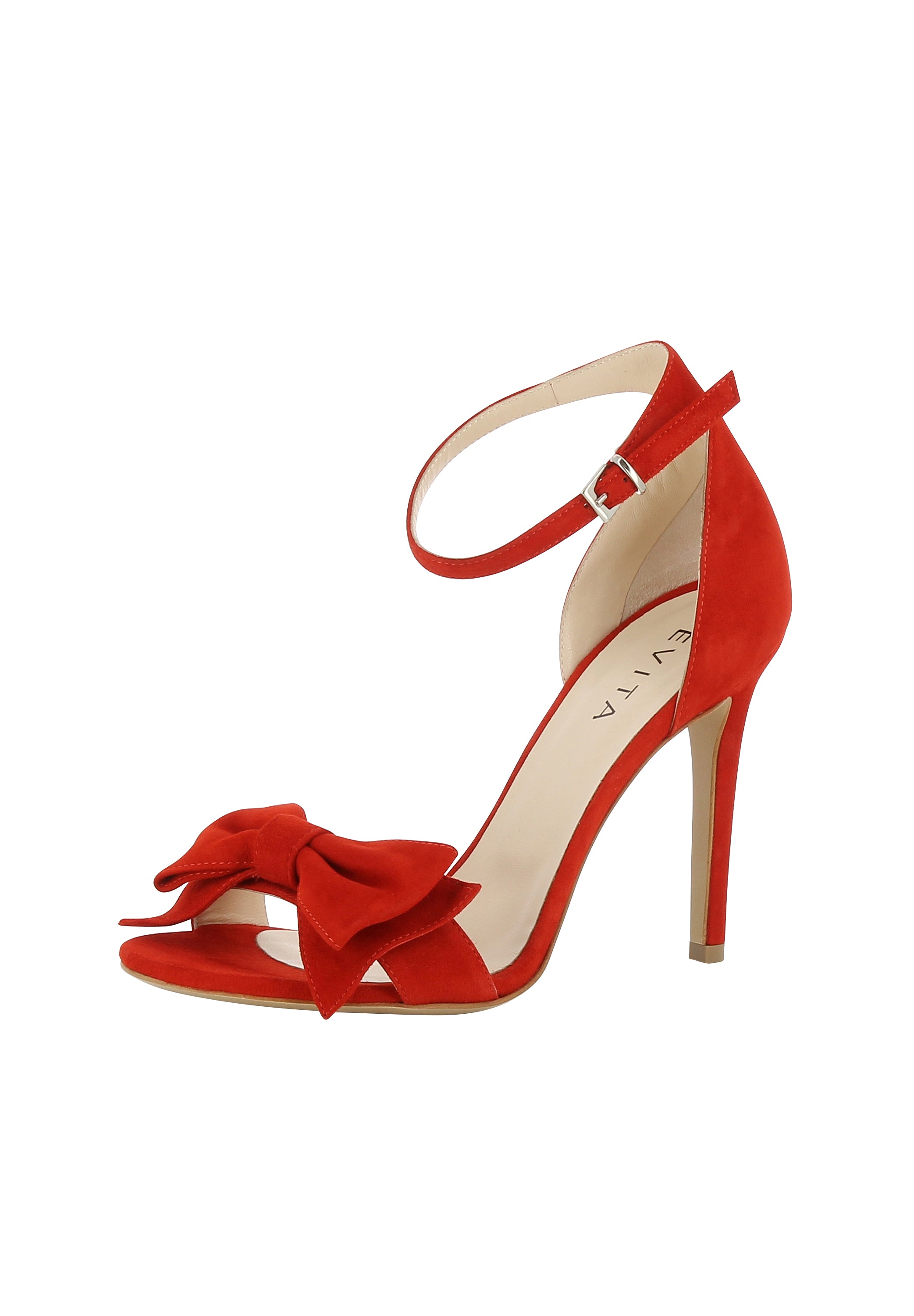 EVA Damen Sandalette  -  Rauleder rot