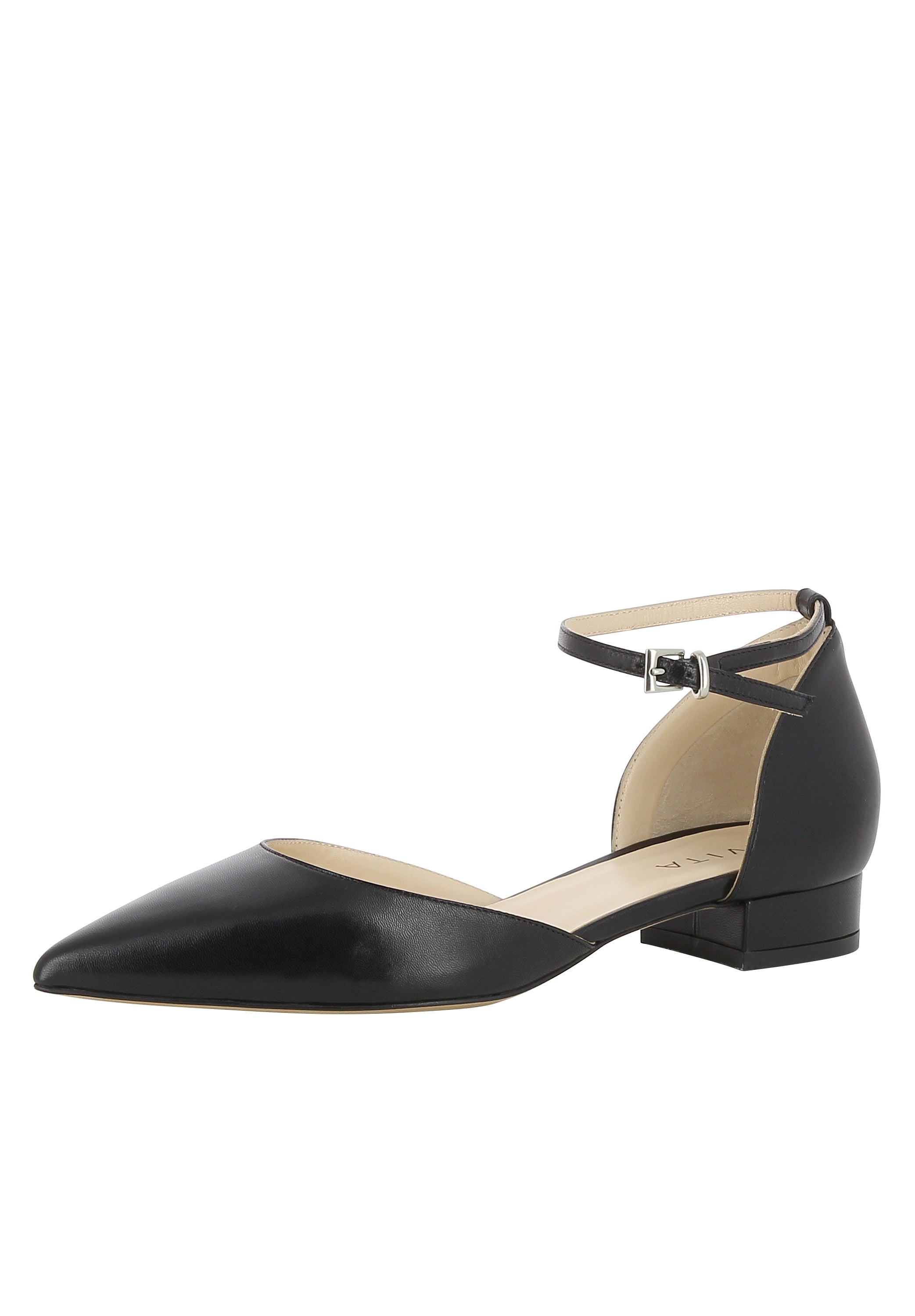 FRANCA Damen Pumps Halboffen  -  Glattleder schwarz