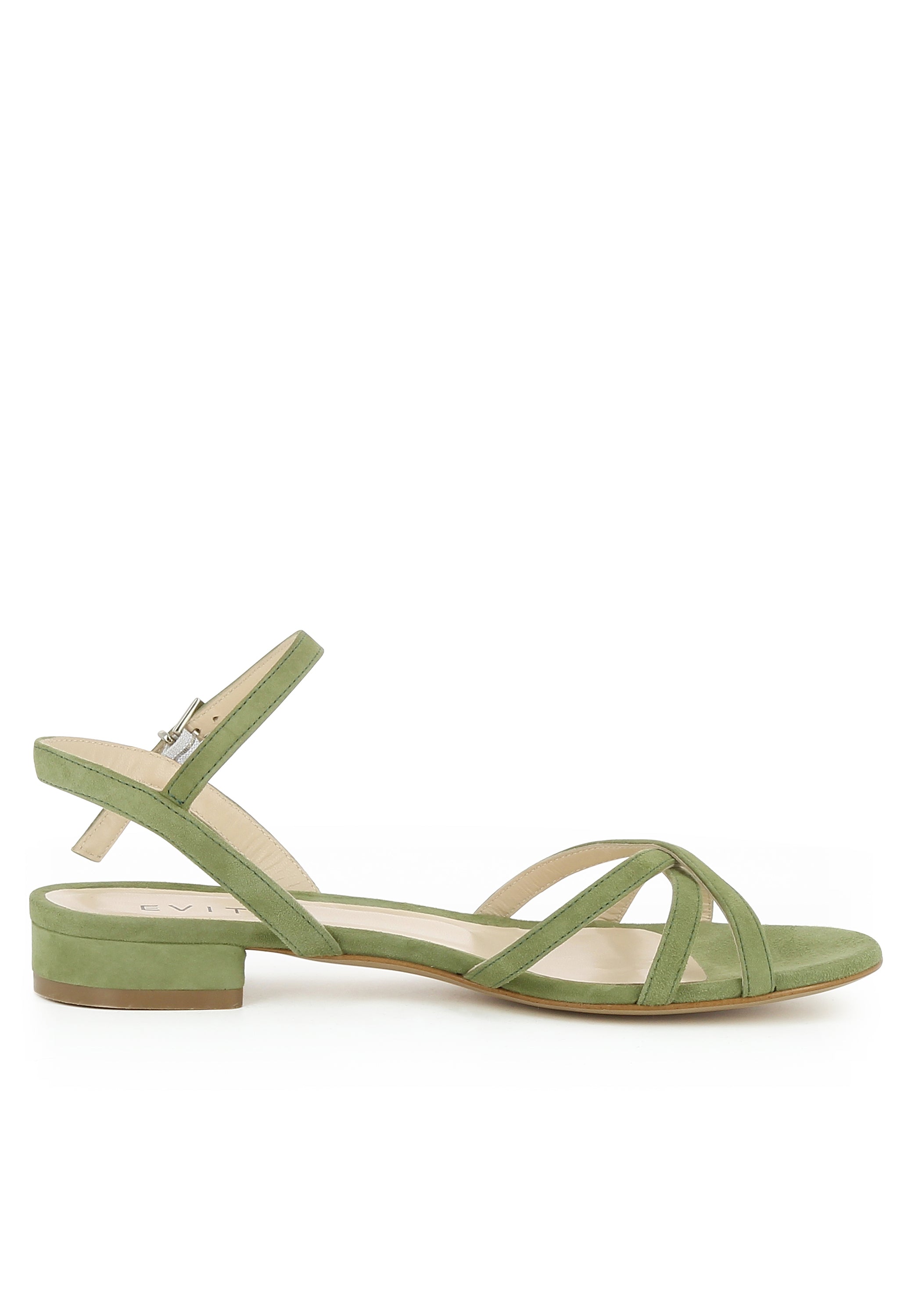 SALVINA Damen Sandale  -  Rauleder olive
