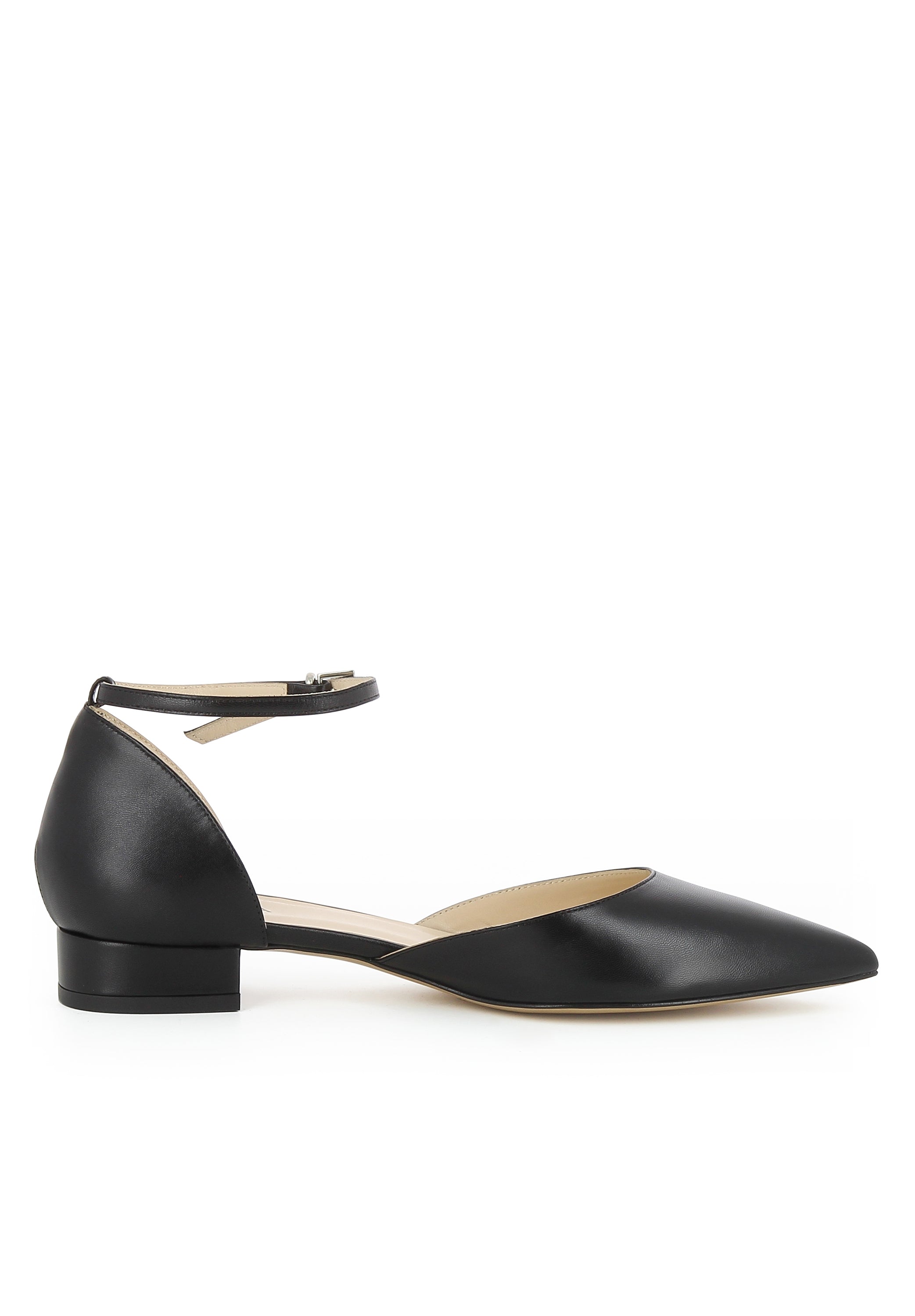 FRANCA Damen Pumps Halboffen  -  Glattleder schwarz