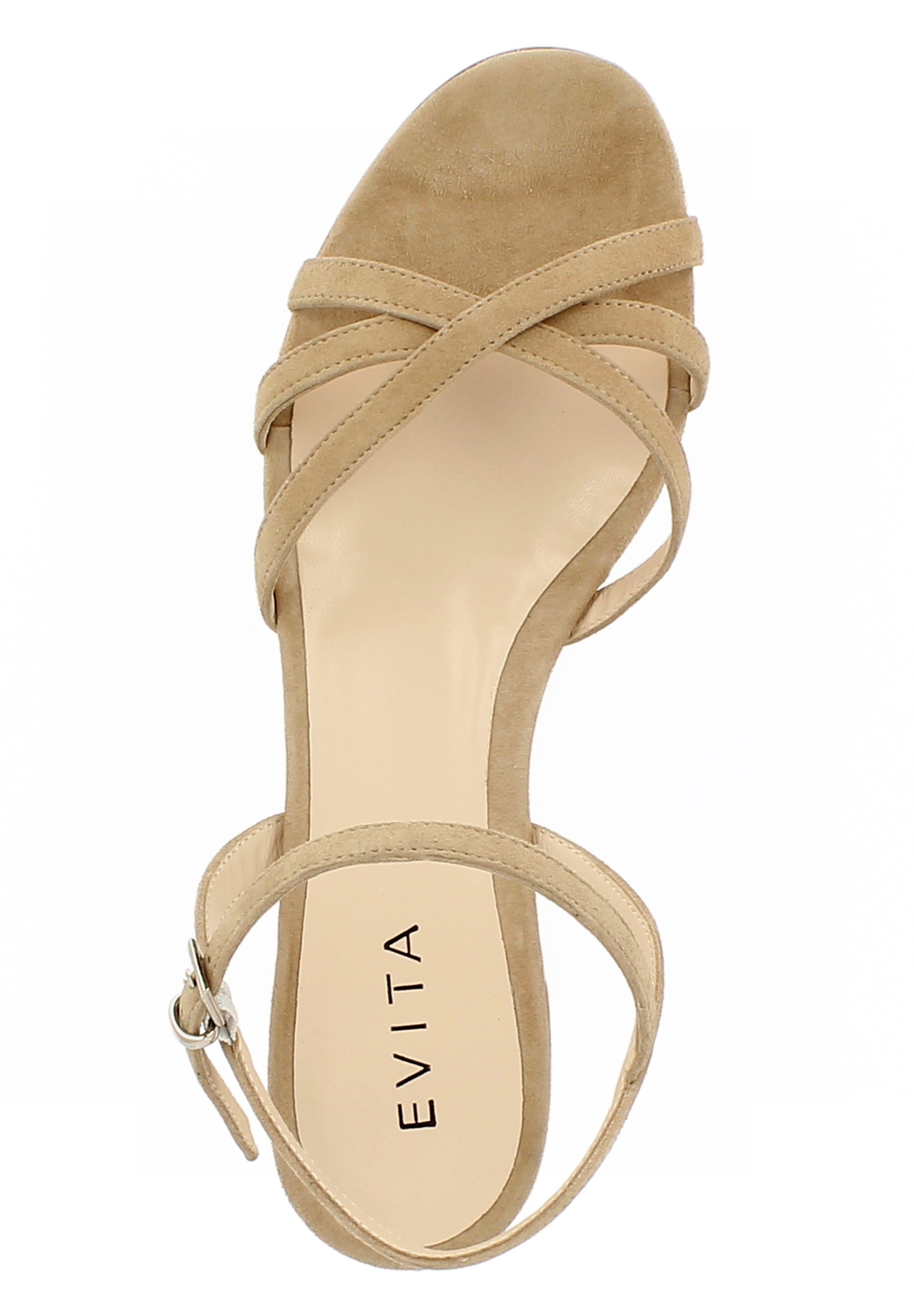 SALVINA Damen Sandale  -  Rauleder beige