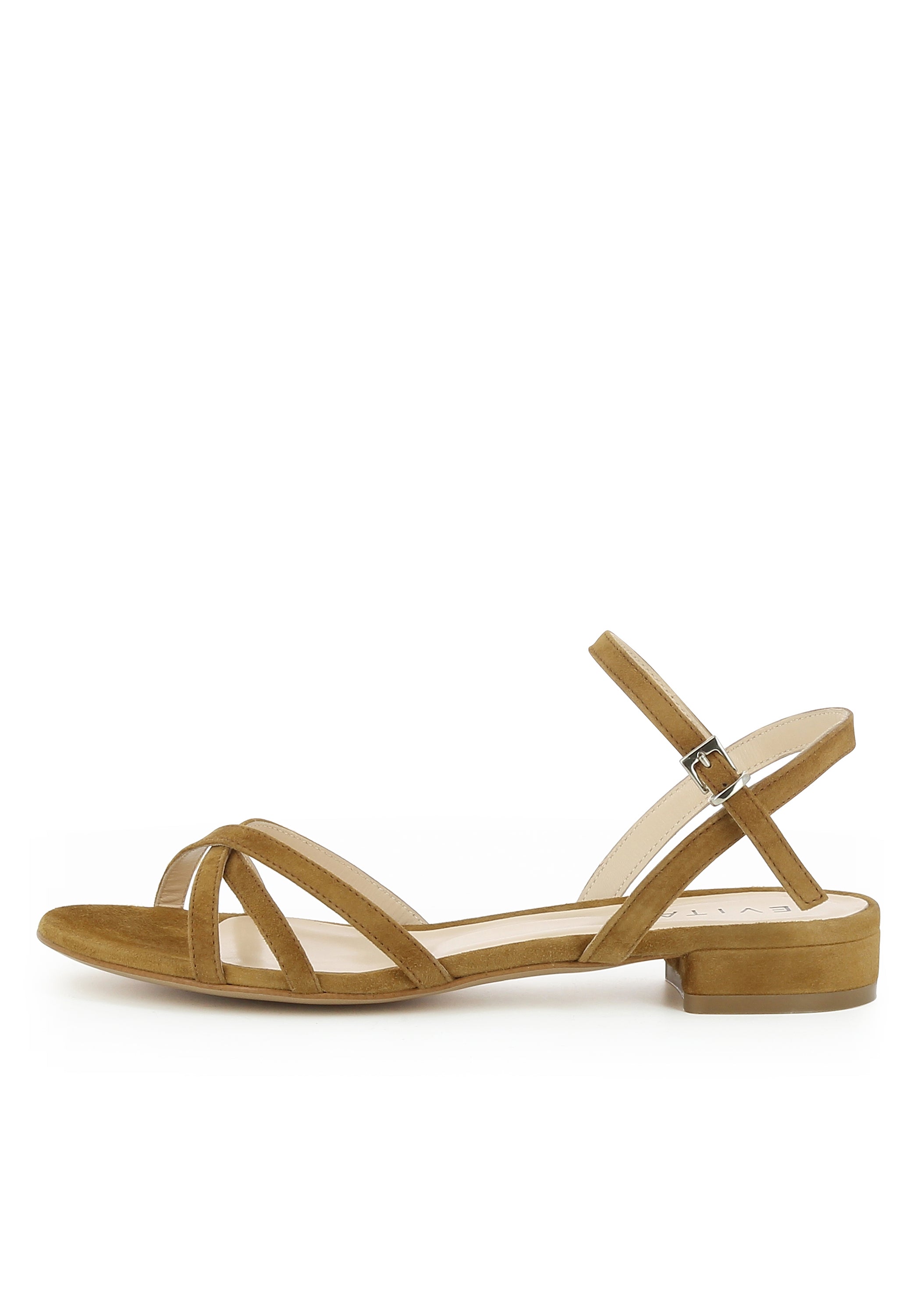 SALVINA Damen Sandale  -  Rauleder cognac