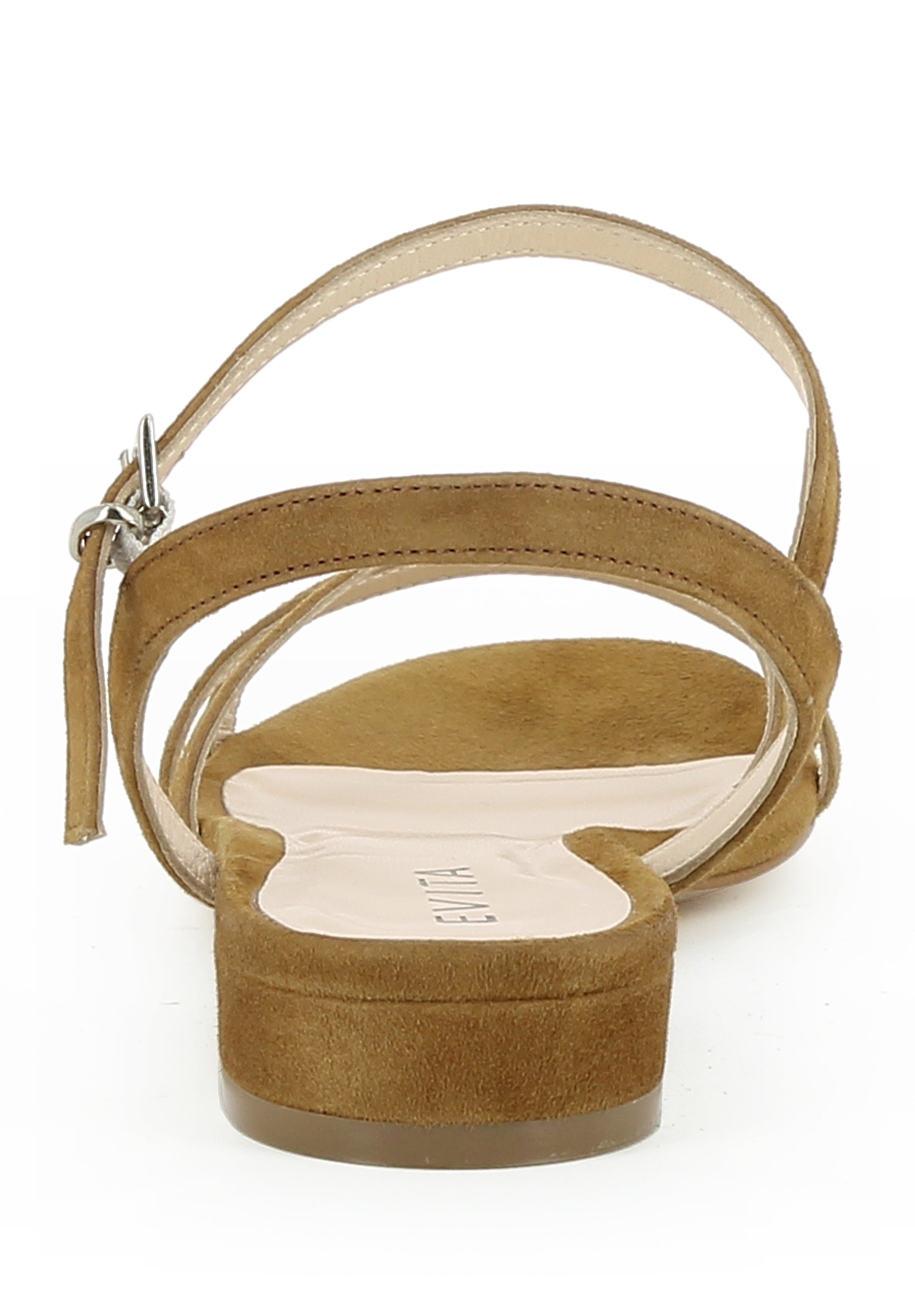 SALVINA Damen Sandale  -  Rauleder cognac