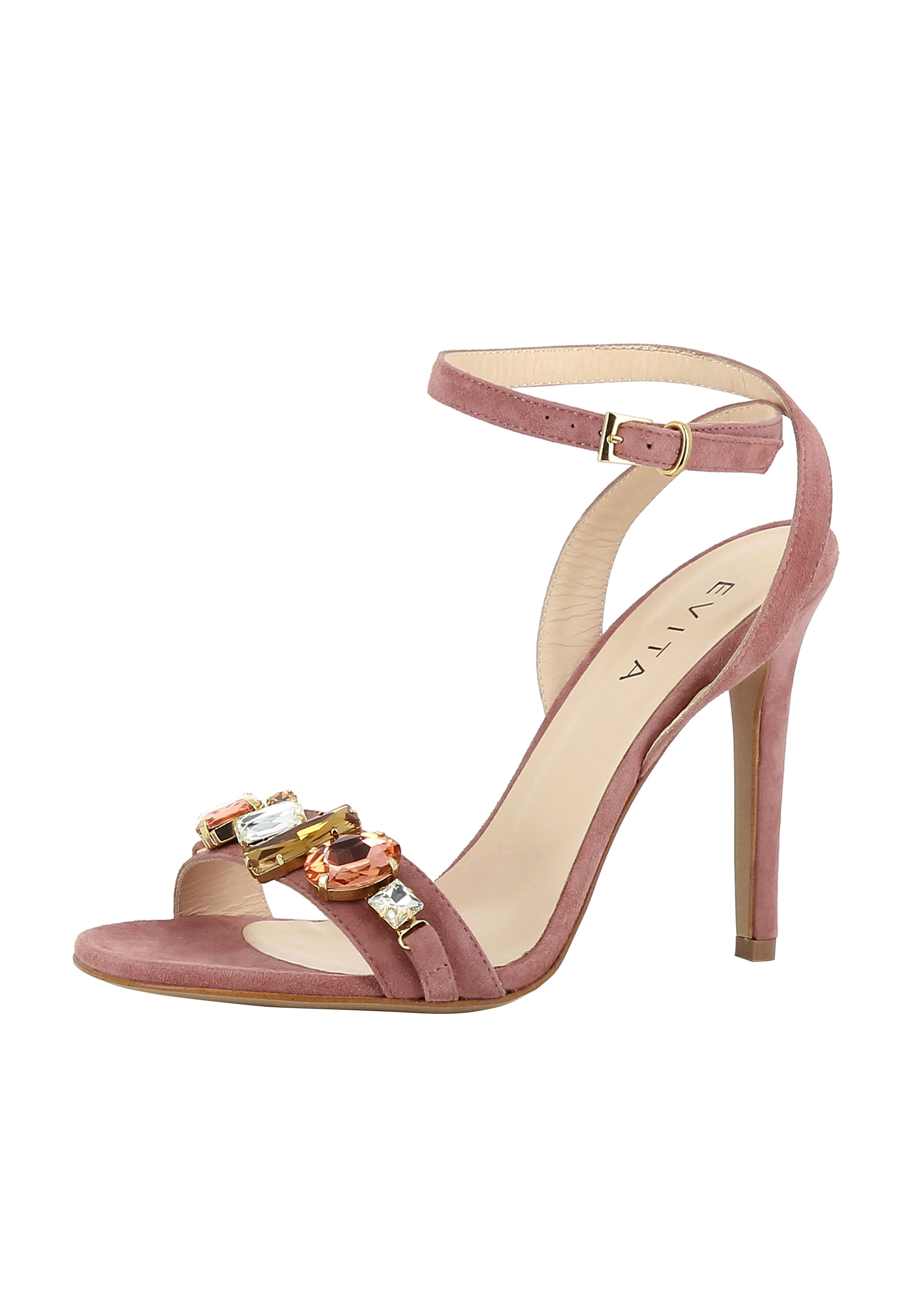 EVA Damen Sandalette  -  Rauleder mauve