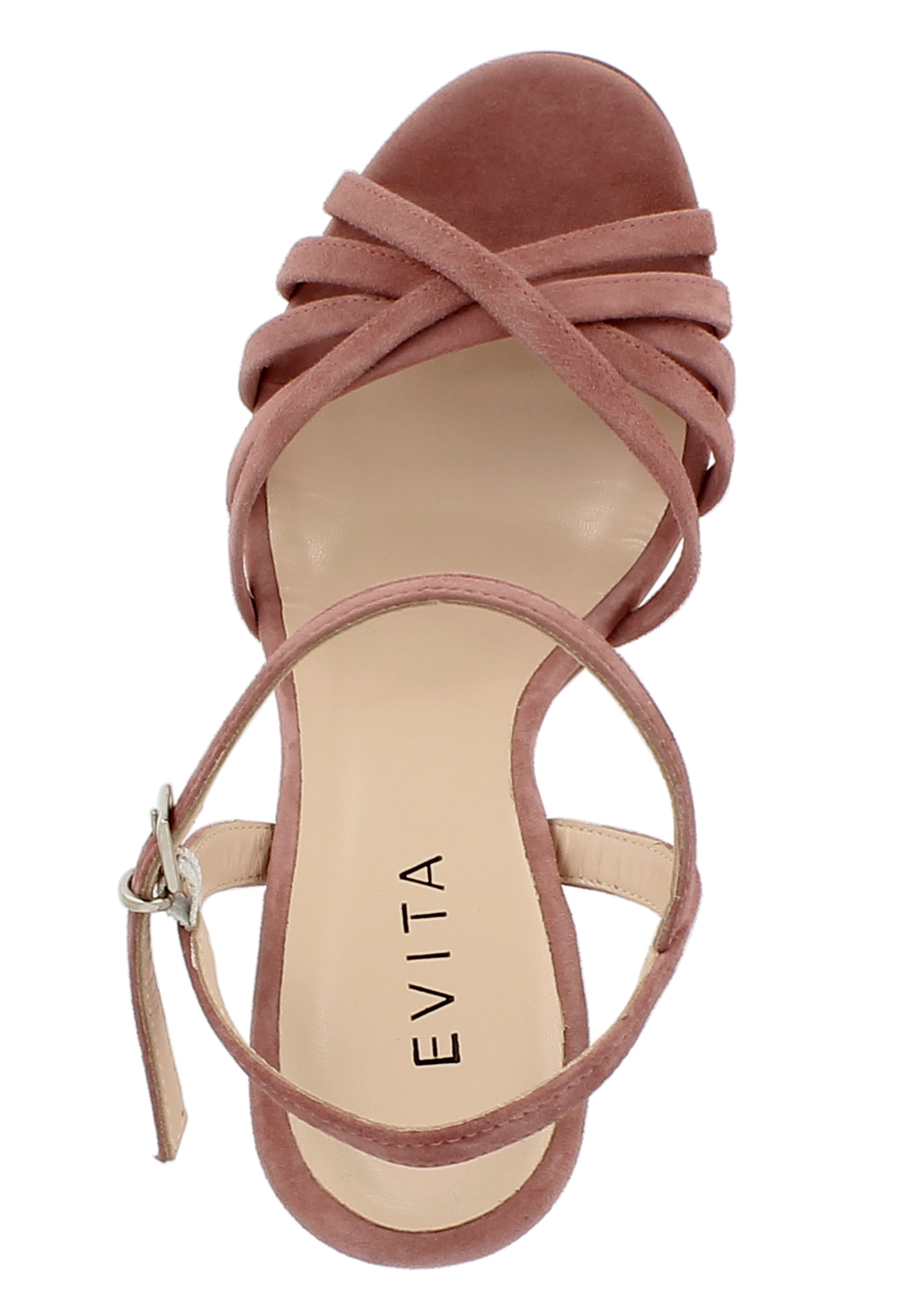 EVA Damen Sandalette  -  Rauleder mauve