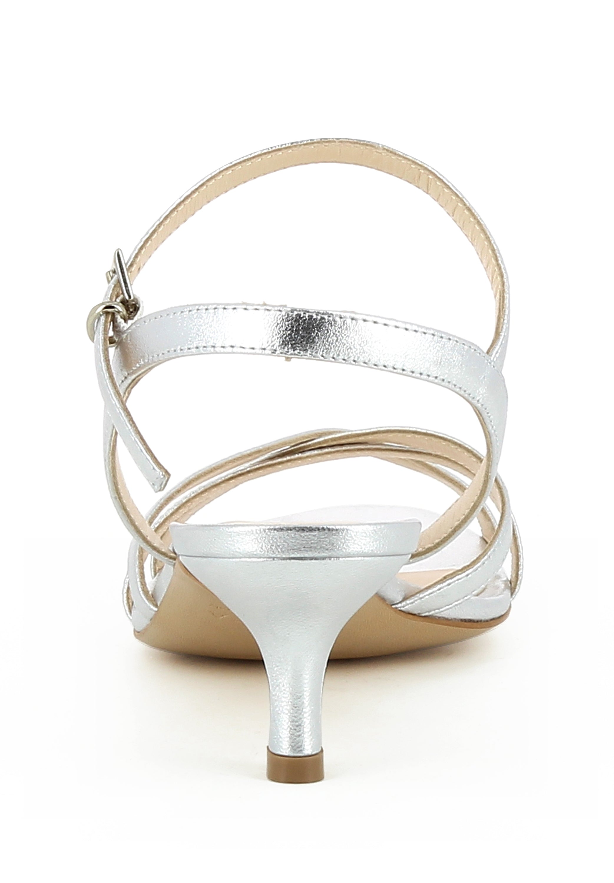 GIOIA Damen Sandalette  -  Glattleder silber