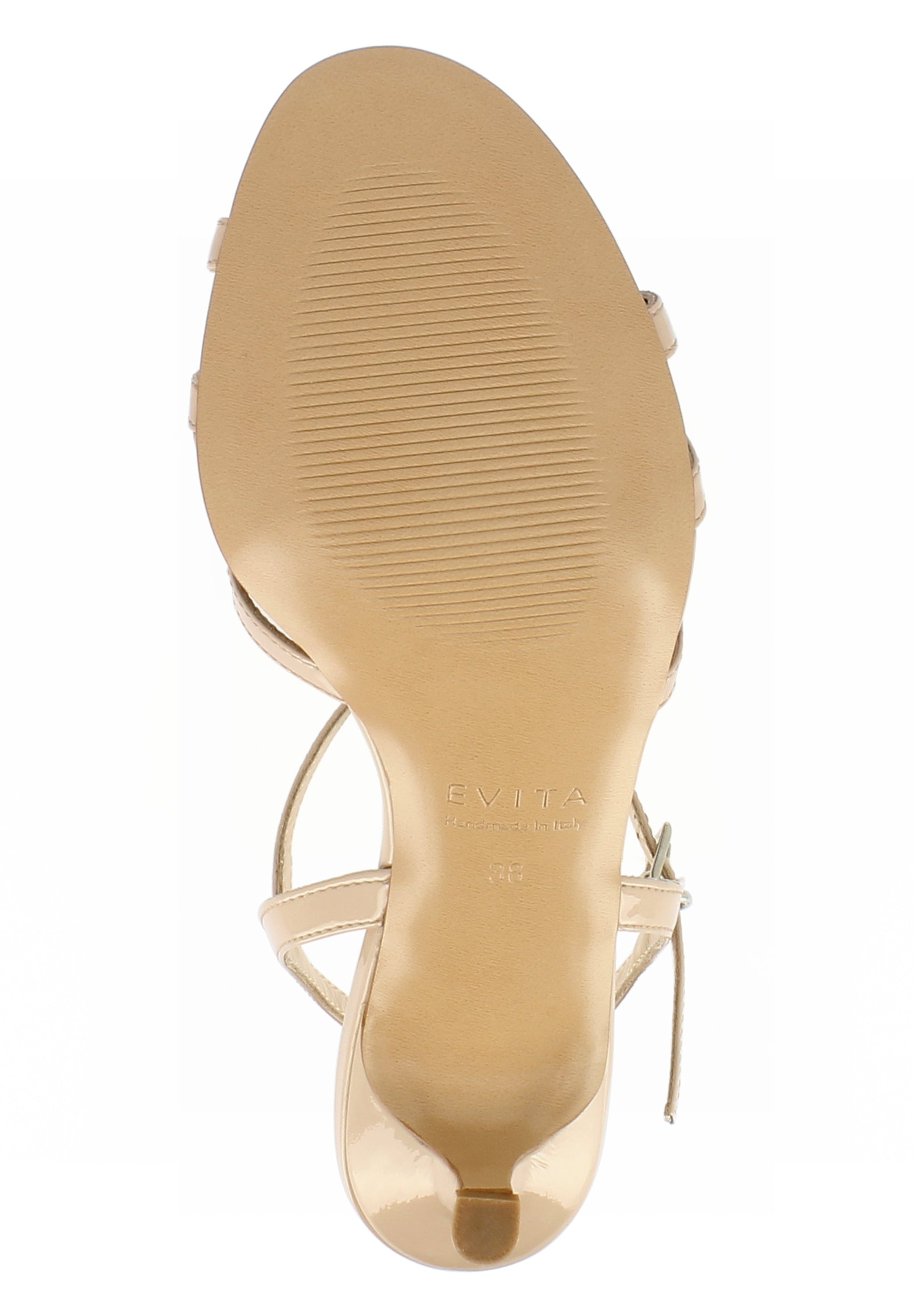 GIOIA Damen Sandalette  -  Lackleder nude