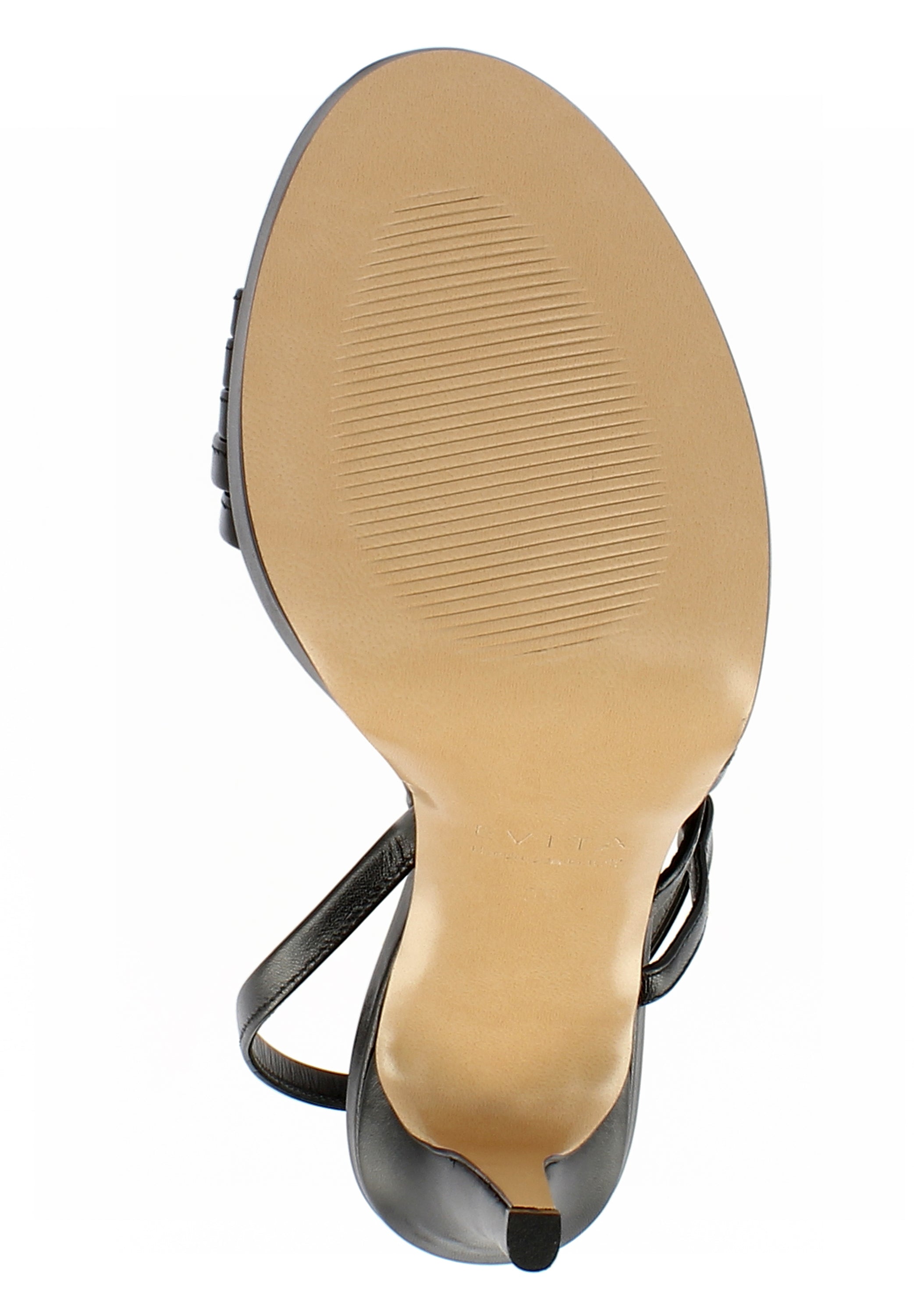 EVA Damen Sandalette  -  Glattleder schwarz