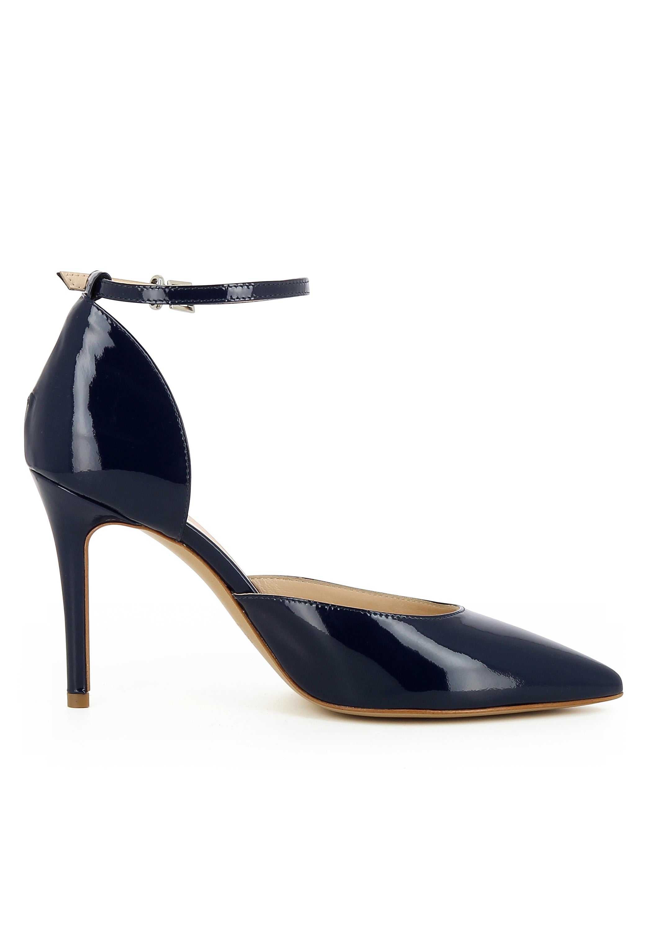 EMILIA Damen Pumps Halboffen  -  Lackleder dunkelblau