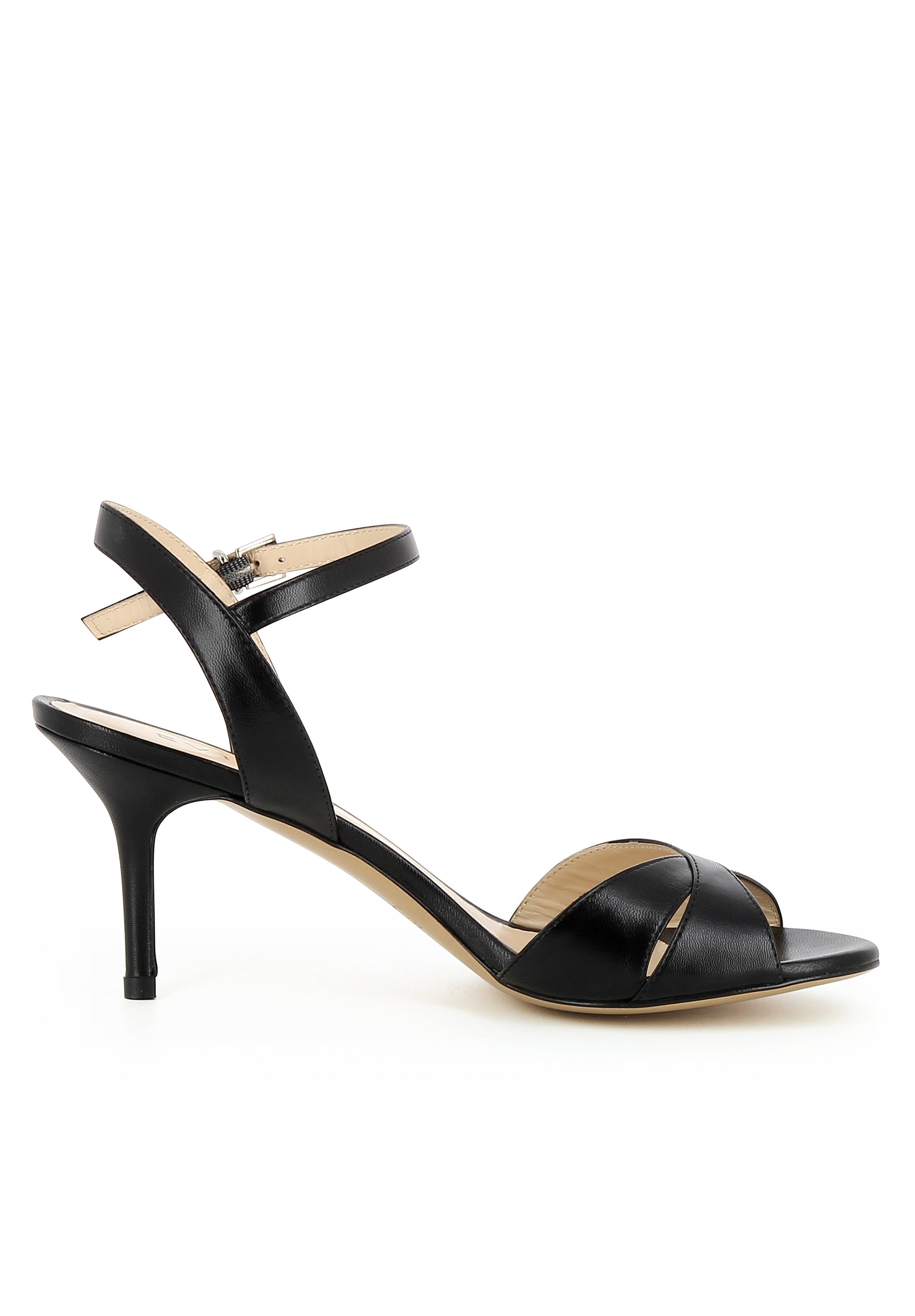 VERONICA Damen Sandalette  -  Glattleder schwarz