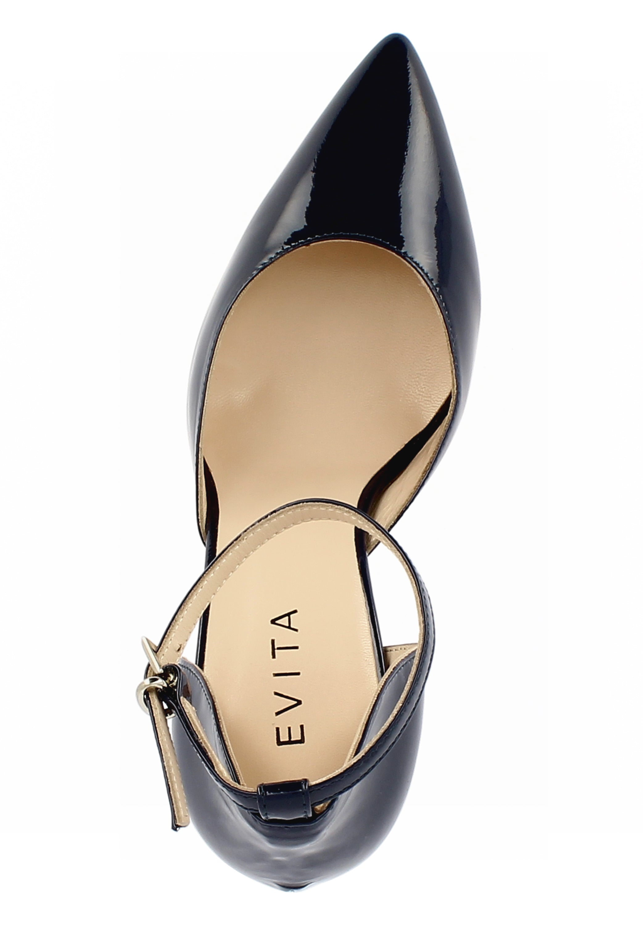 EMILIA Damen Pumps Halboffen  -  Lackleder dunkelblau