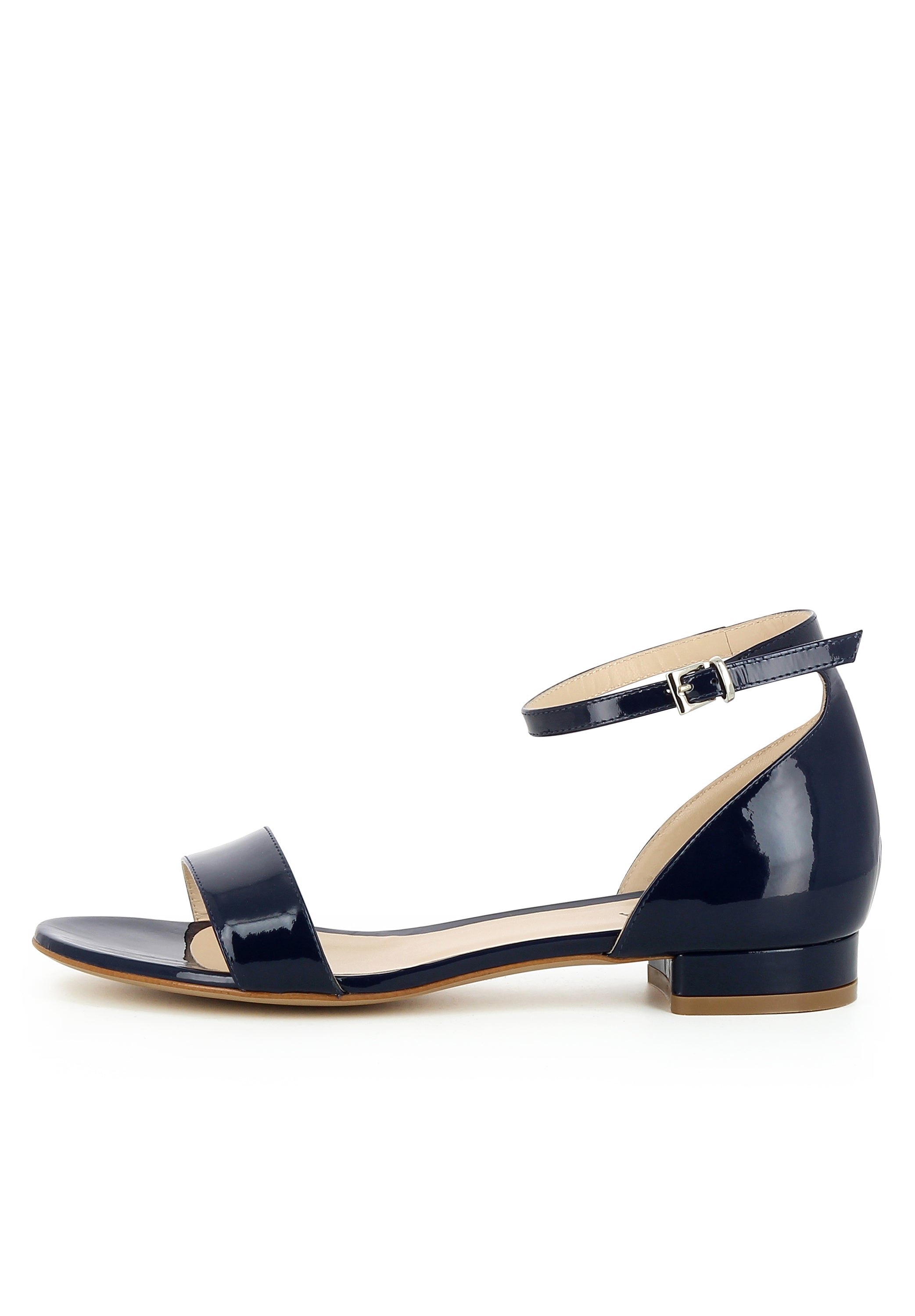 SALVINA Damen Sandale  -  Lackleder dunkelblau