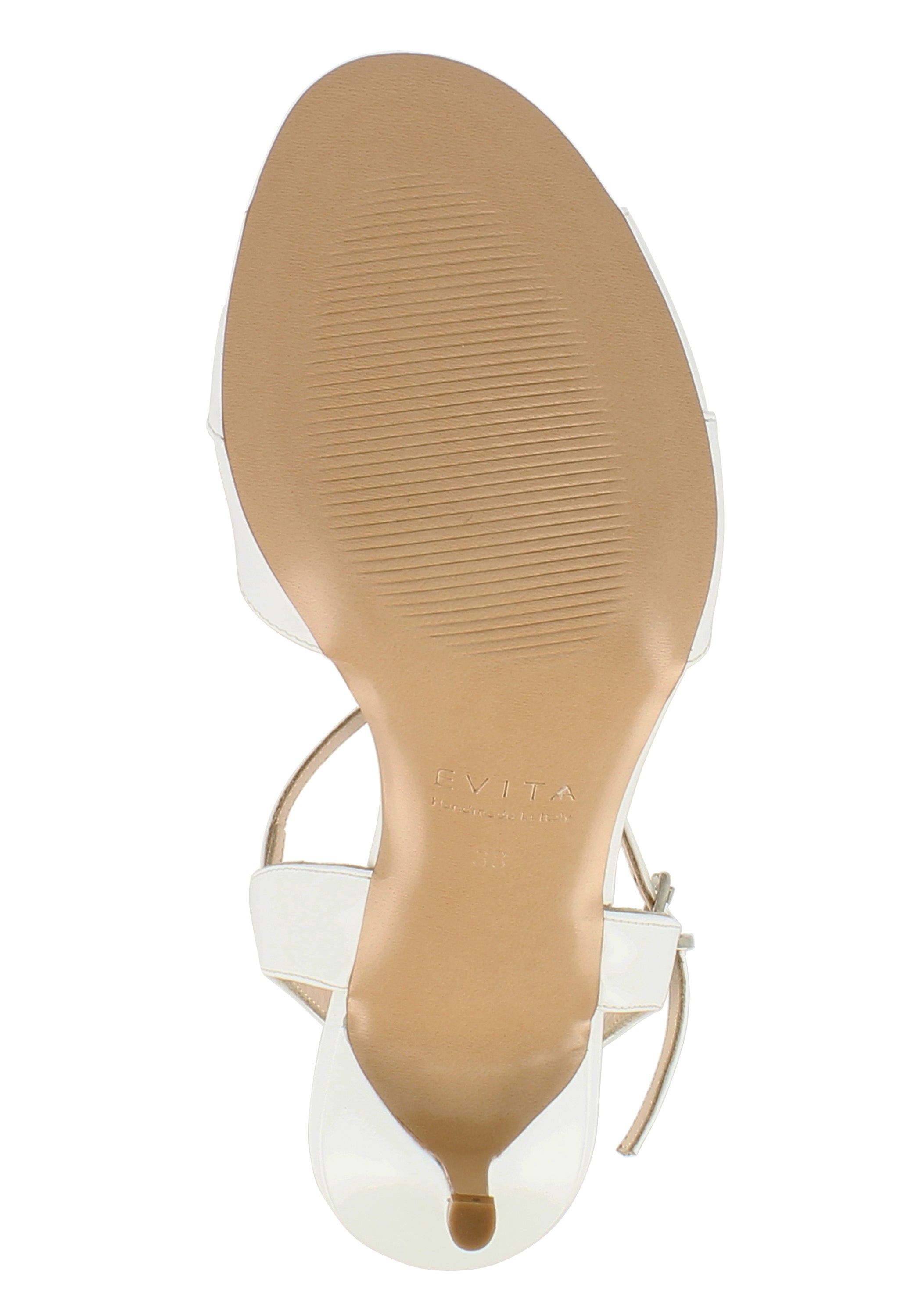 VERONICA Damen Sandalette  -  Lackleder weiß
