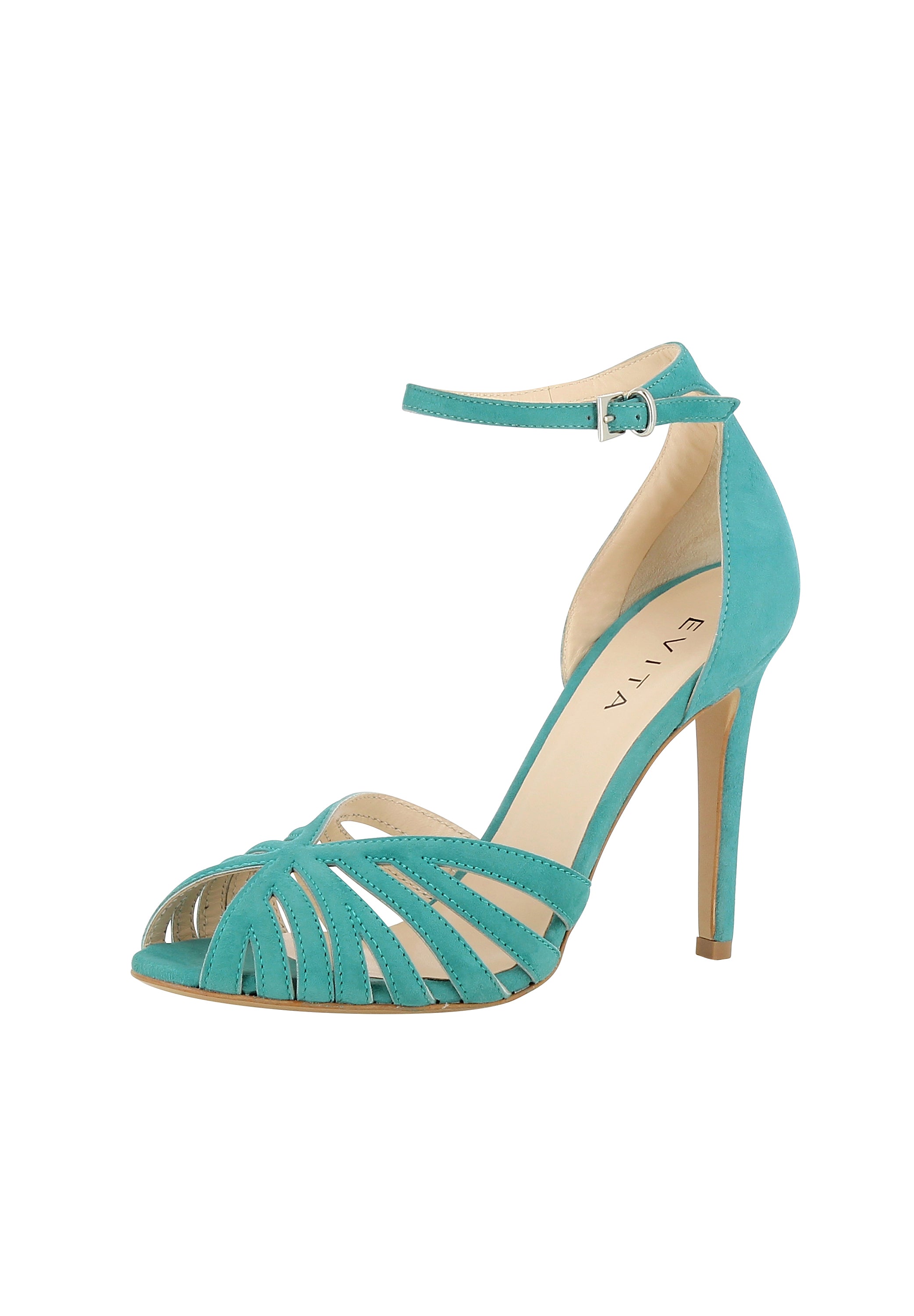 ALESSANDRA Damen Sandalette  -  Rauleder petrol