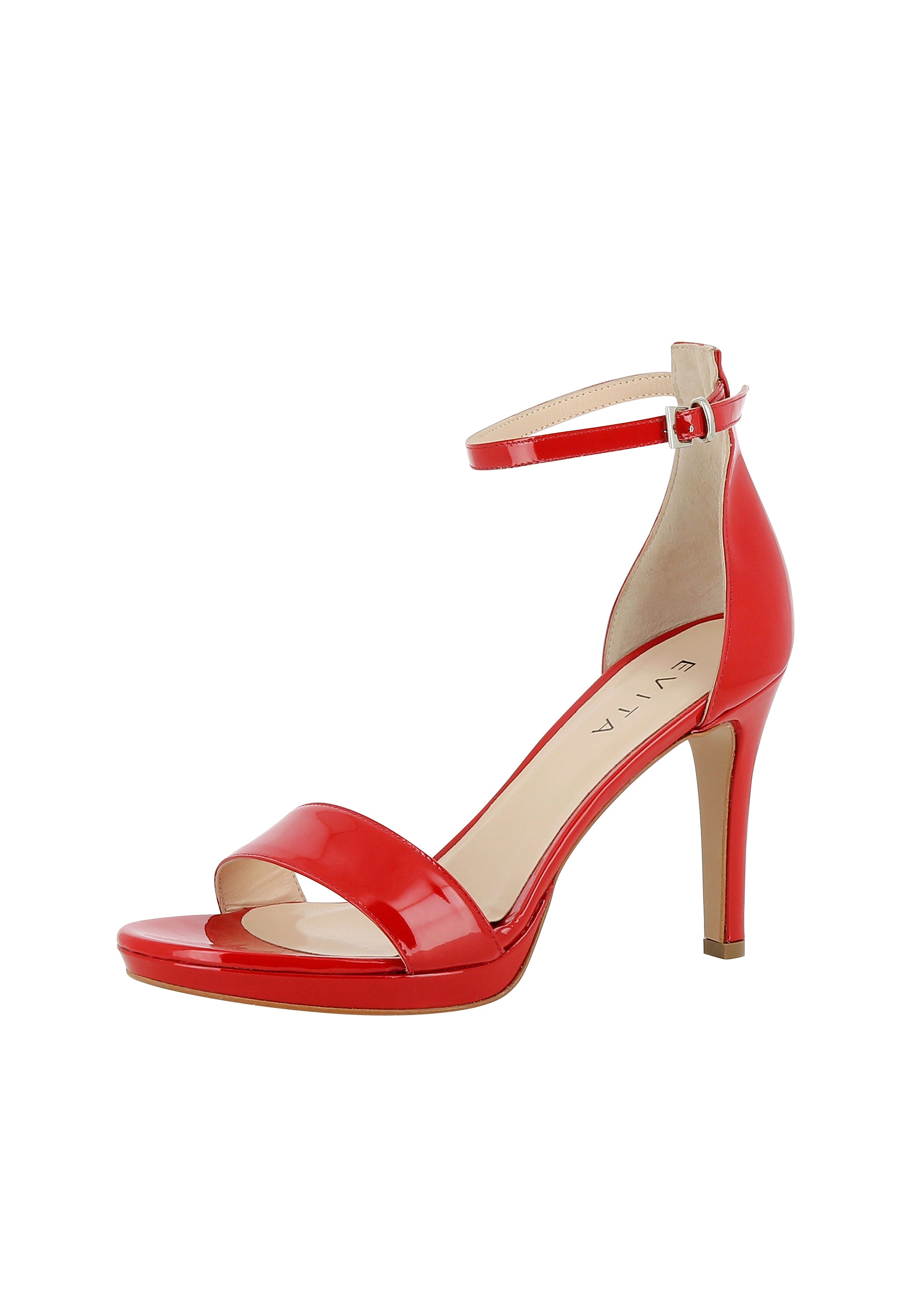 CANDIDA Damen Sandalette  -  Lackleder rot