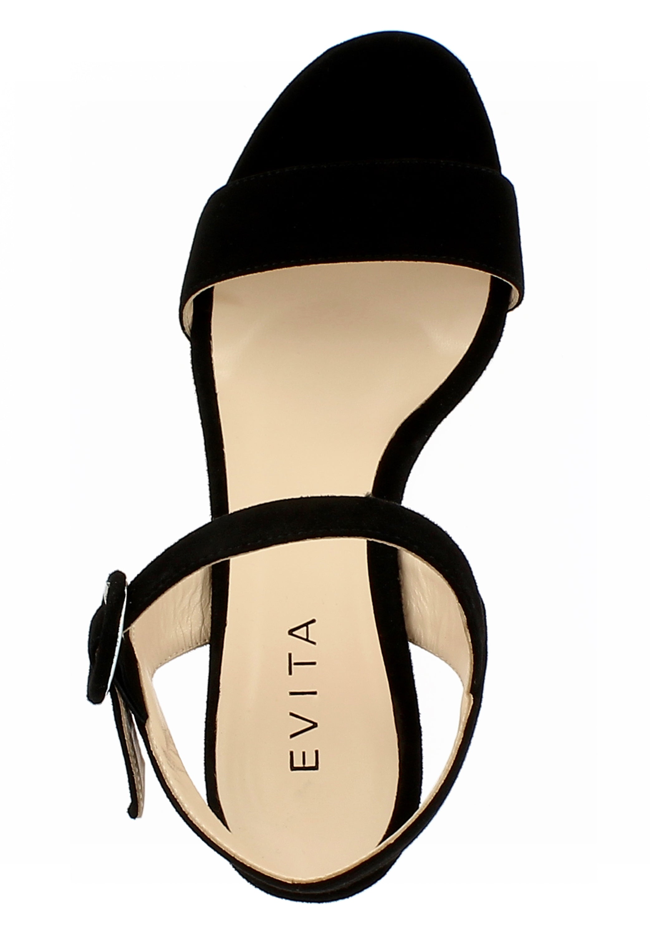 SAMANTA Damen Sandalette  -  Rauleder schwarz