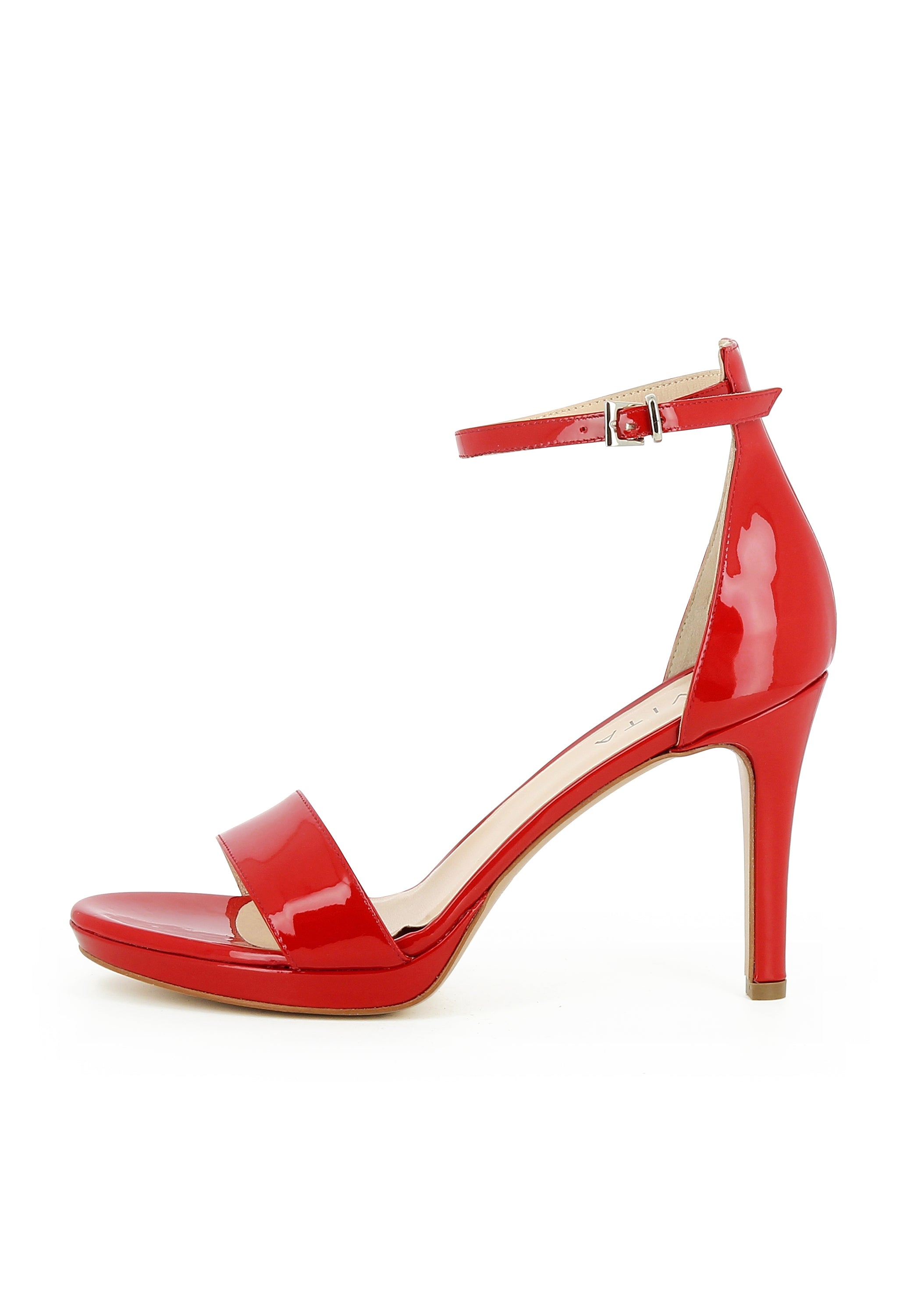 CANDIDA Damen Sandalette  -  Lackleder rot