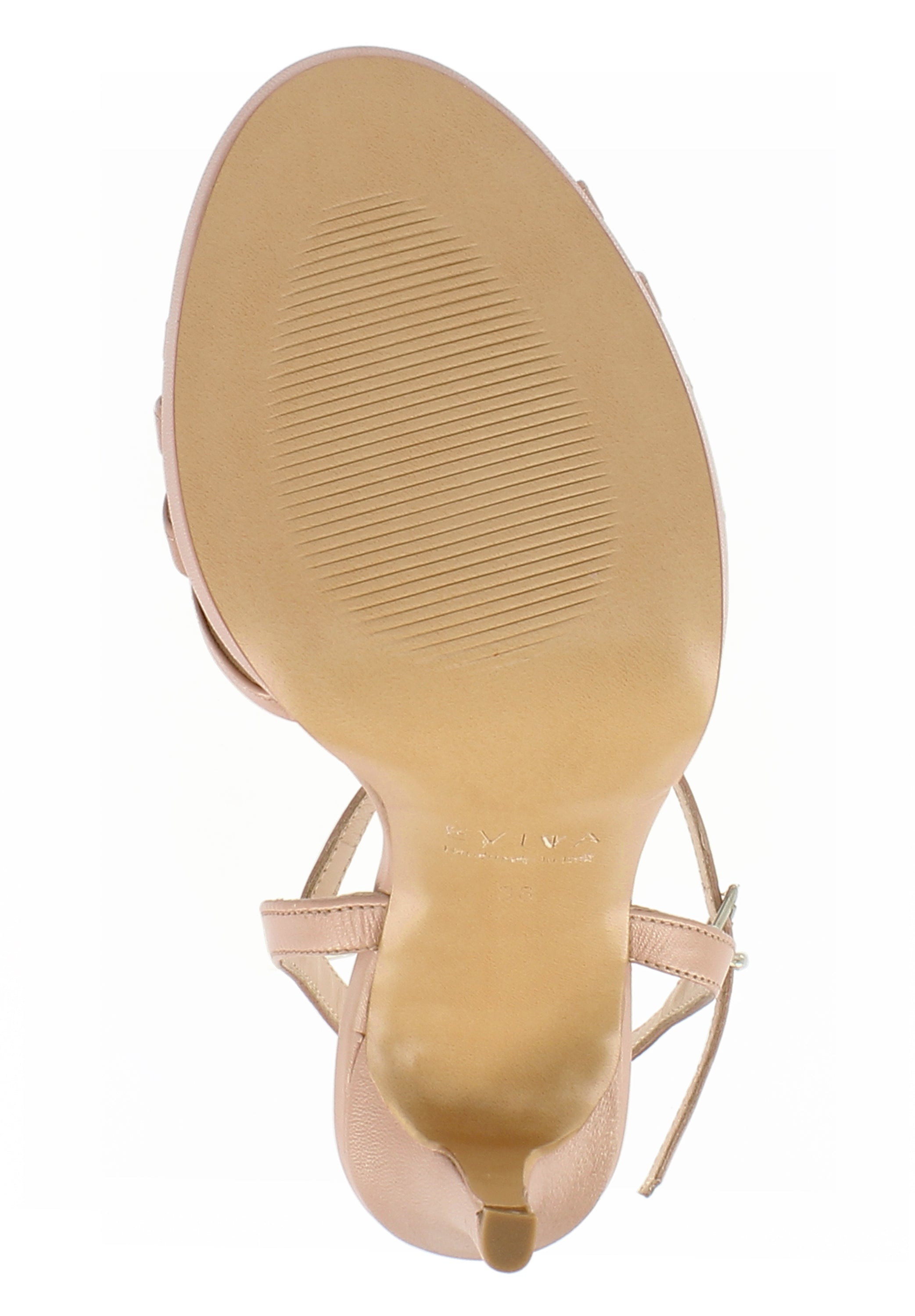 EVA Damen Sandalette  -  Glattleder nude