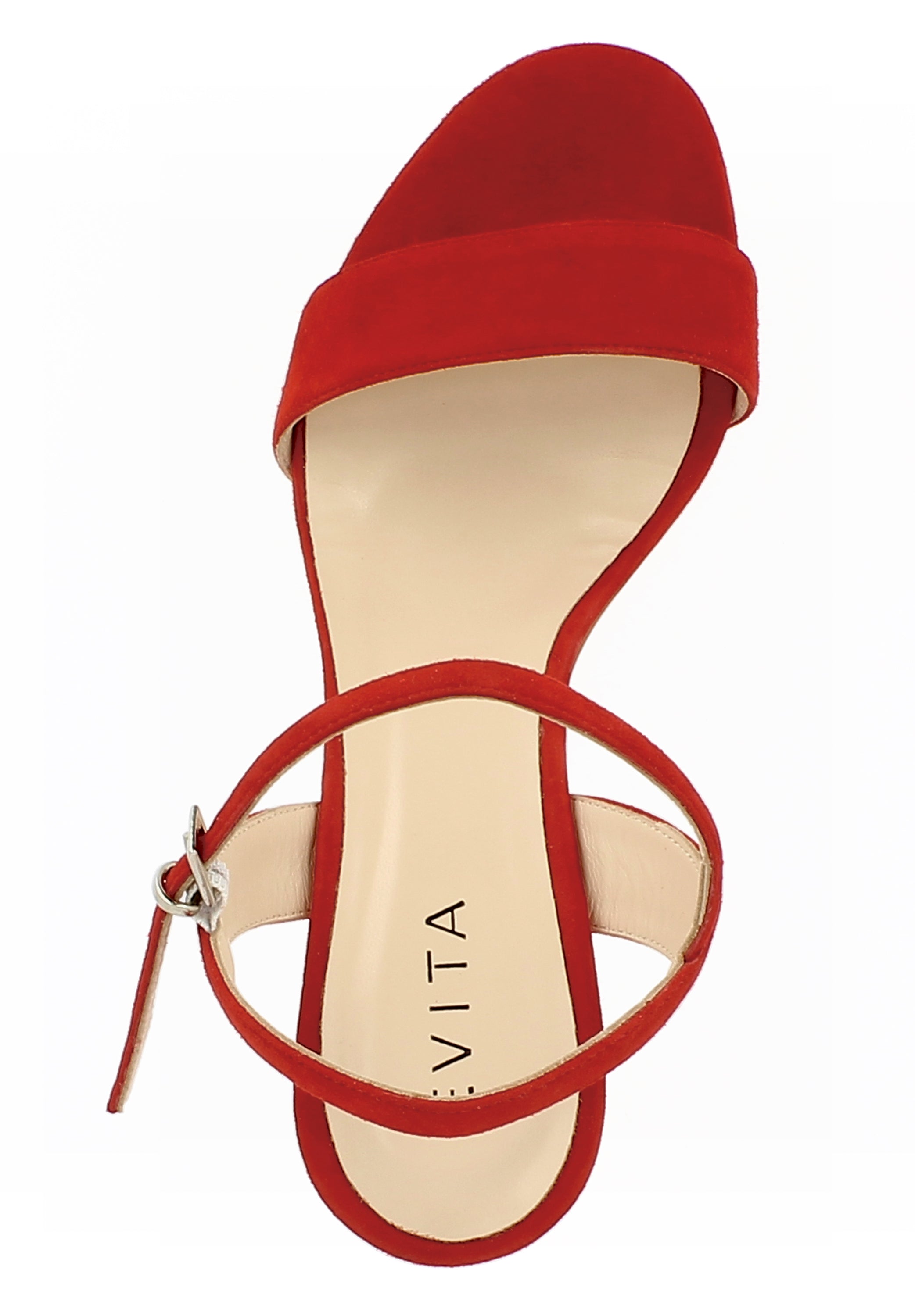 VERONICA Damen Sandalette  -  Rauleder rot