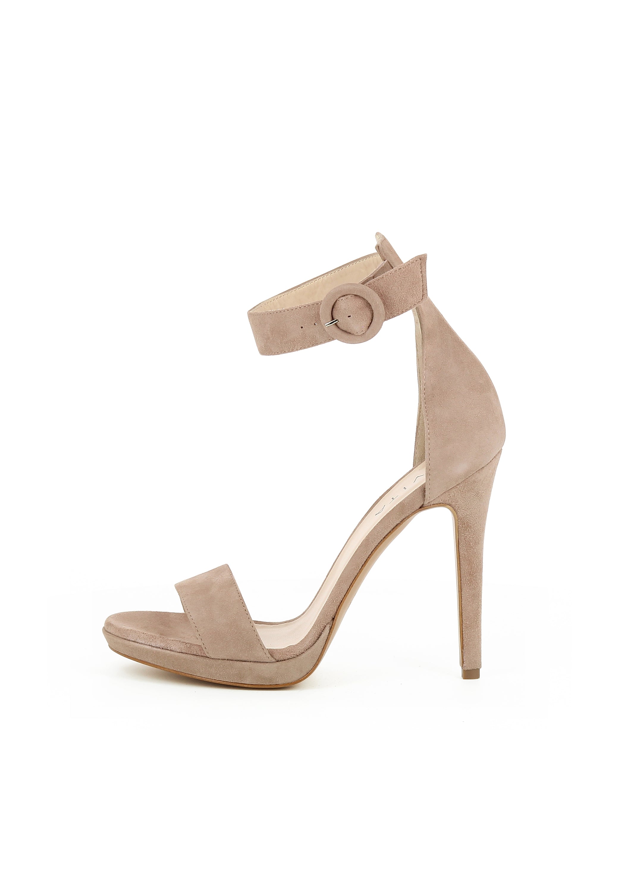 EVA Damen Sandalette  -  Rauleder altrosa