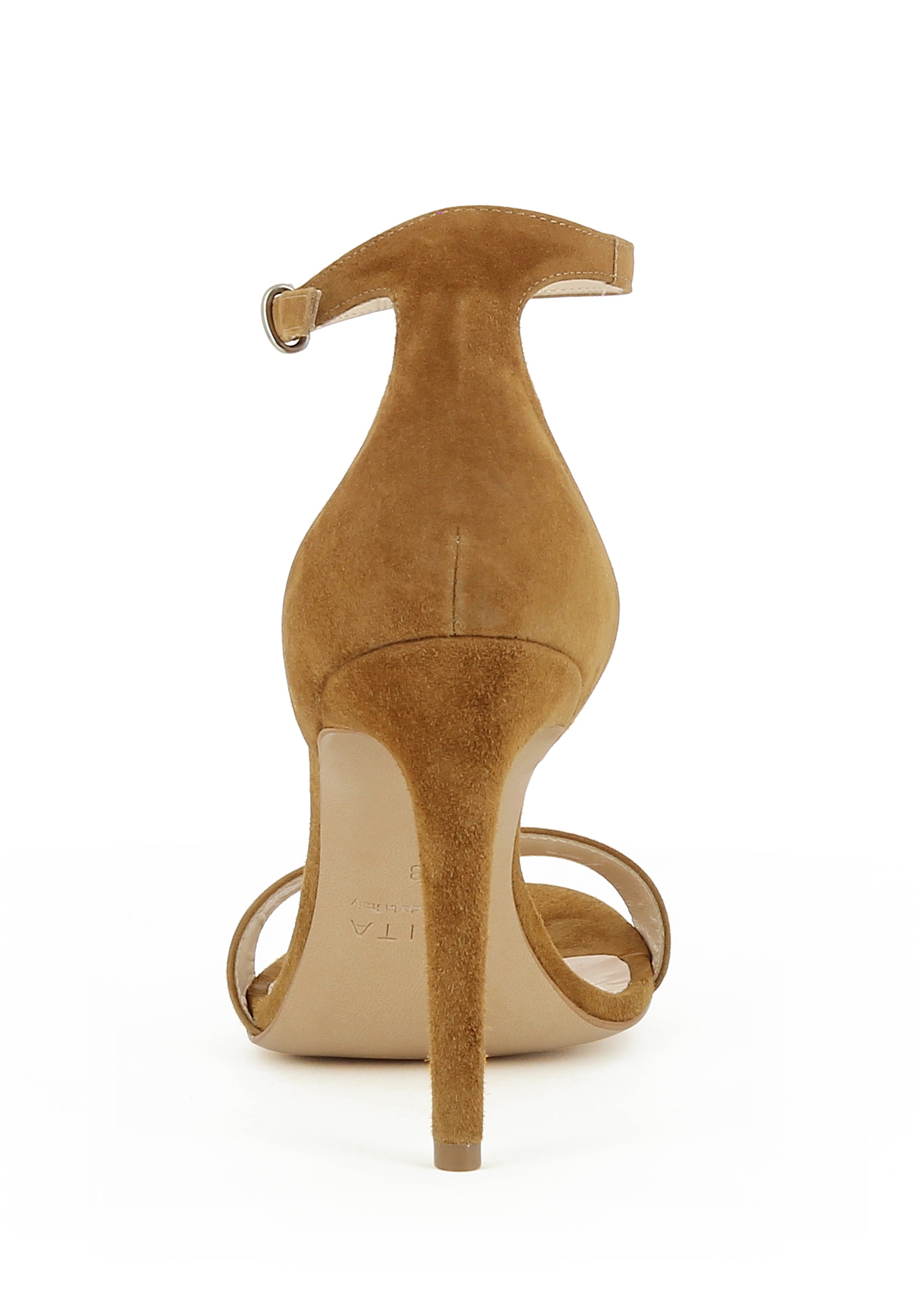 EVA Damen Sandalette  -  Rauleder cognac