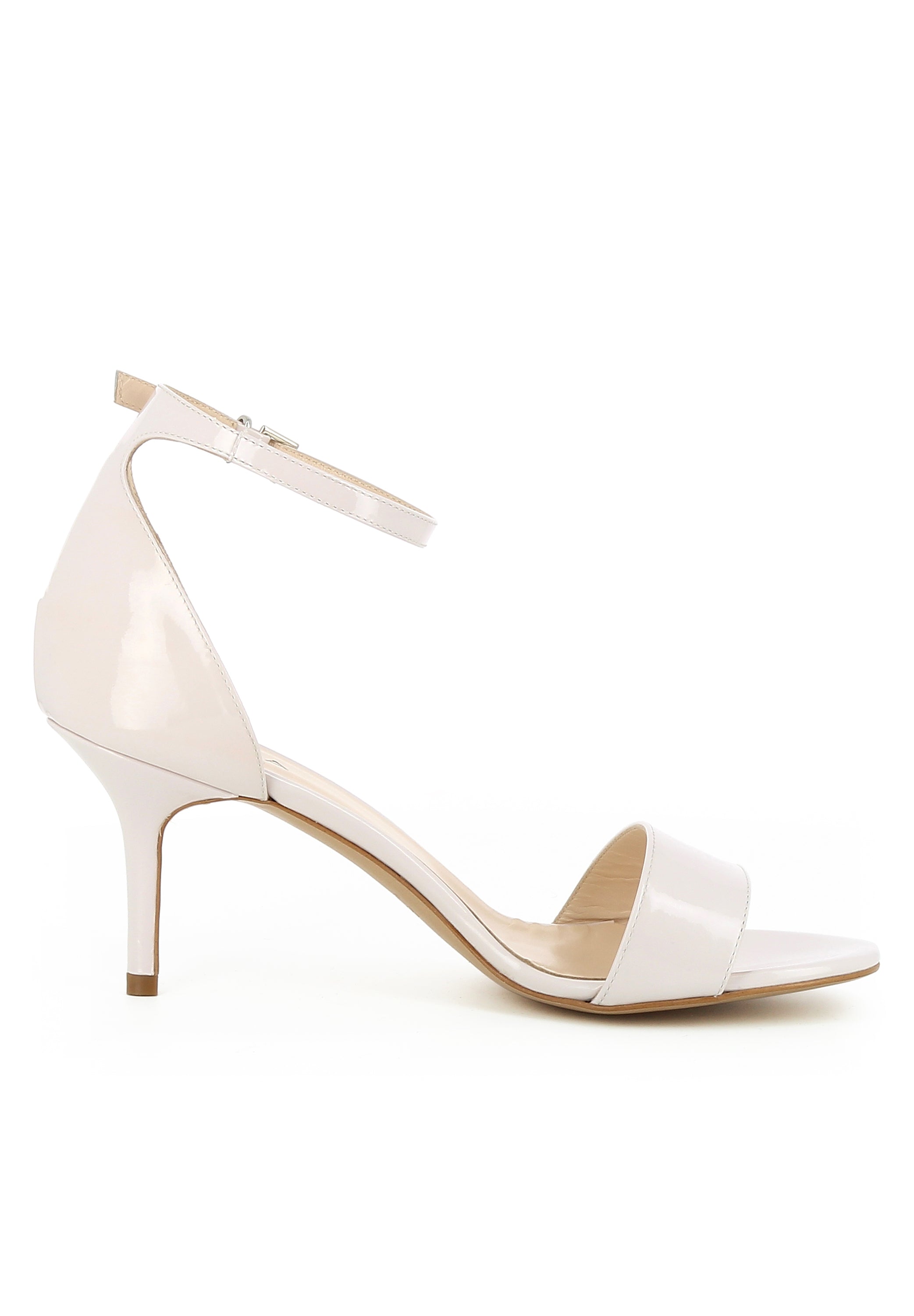 VERONICA Damen Sandalette  -  Lackleder cremeweiß