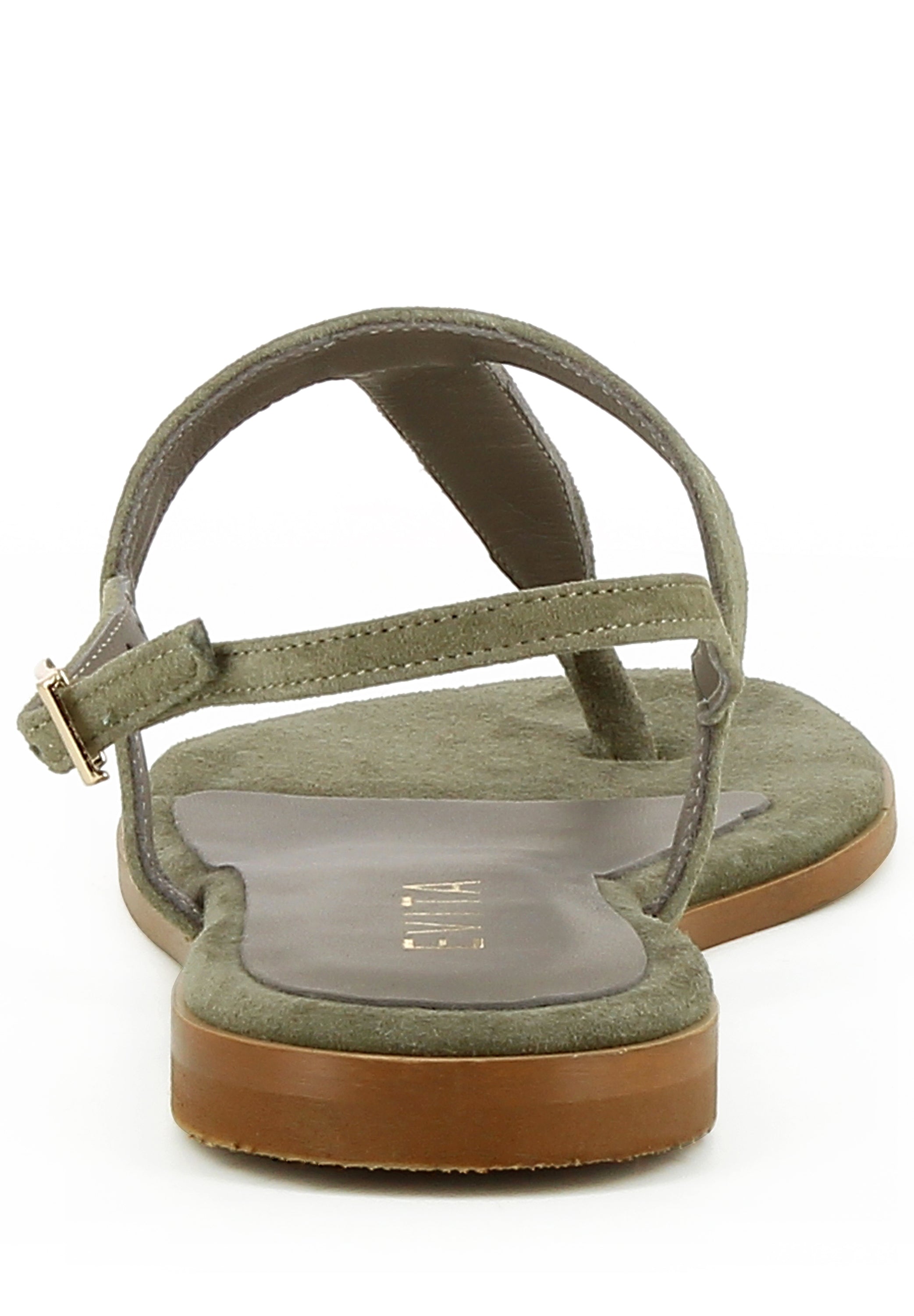 OLIMPIA Damen Sandale  -  Rauleder olive