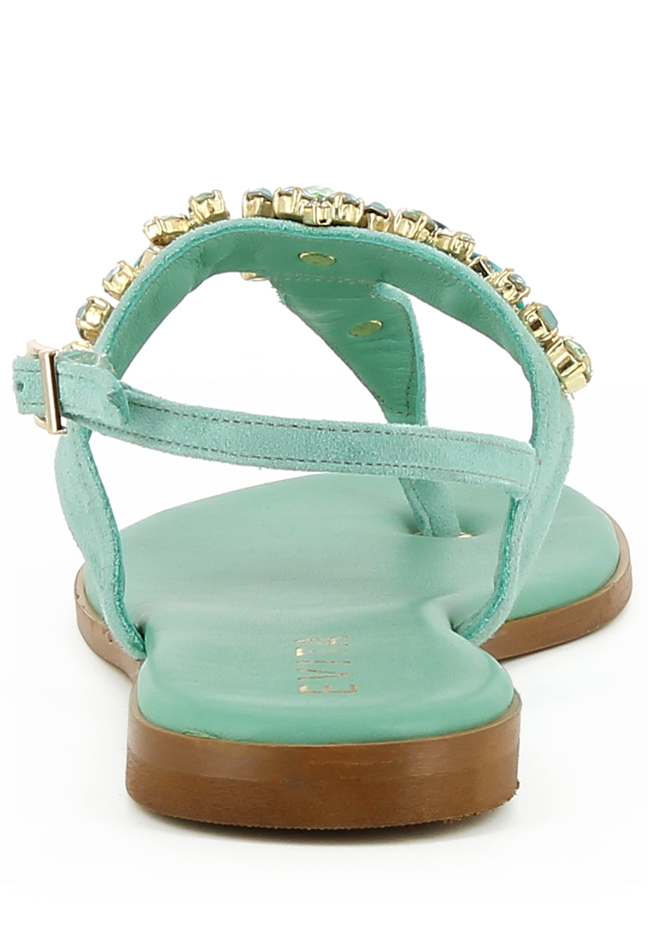 OLIMPIA Damen Sandale  -  Rauleder mint