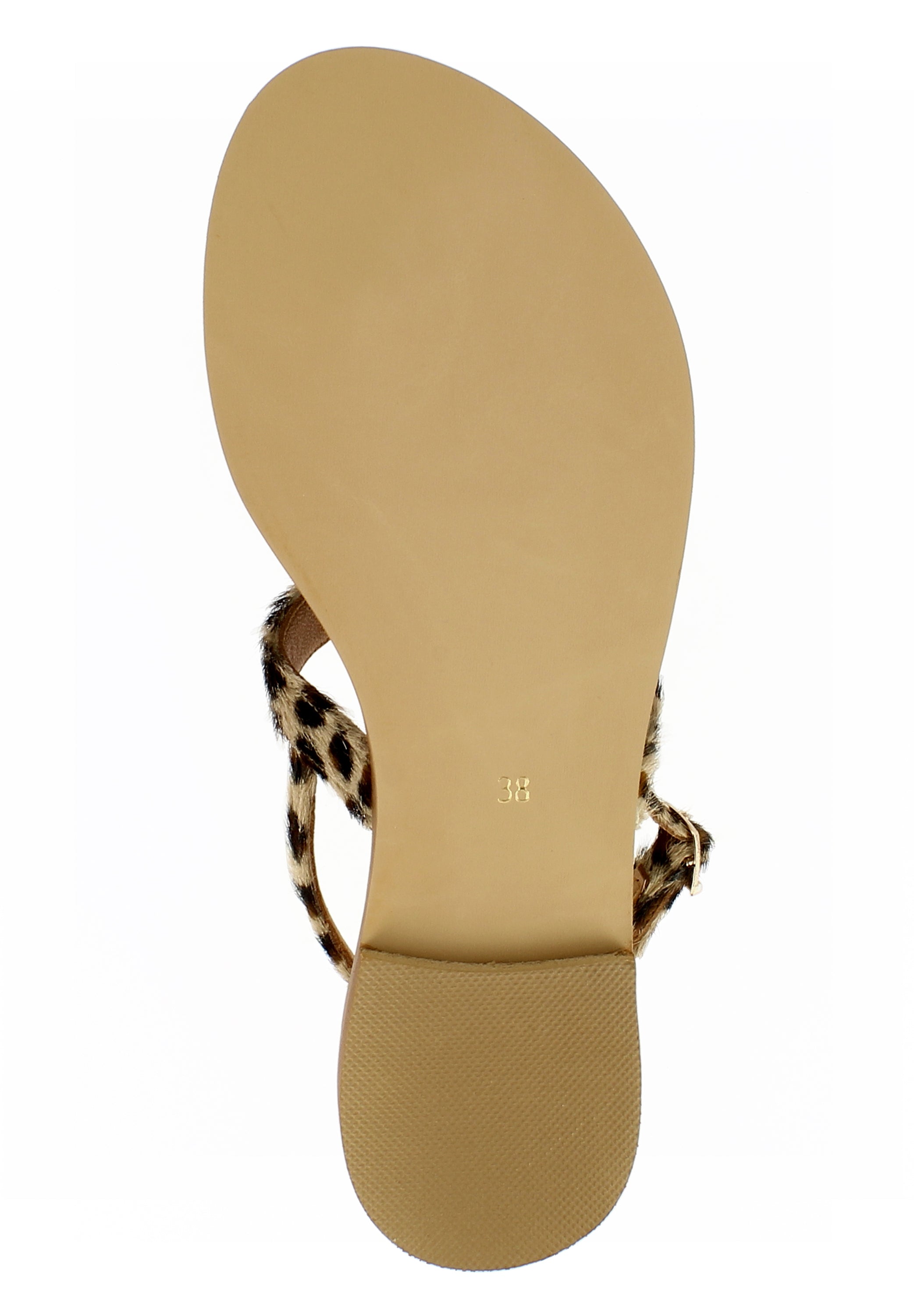 OLIMPIA Damen Sandale  -  Kalbshaar leopard