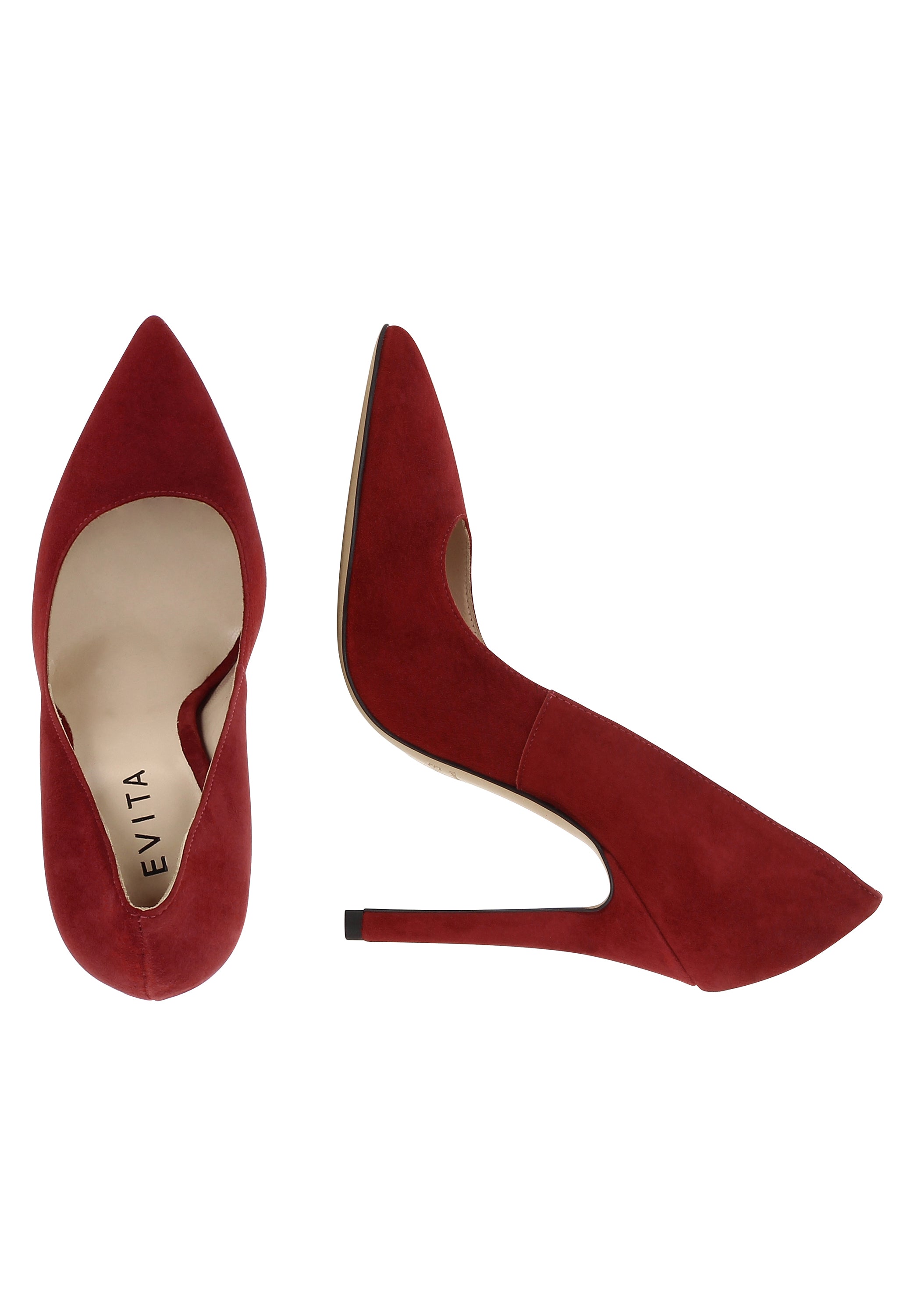 LISA Damen Pumps  -  Glattleder rot