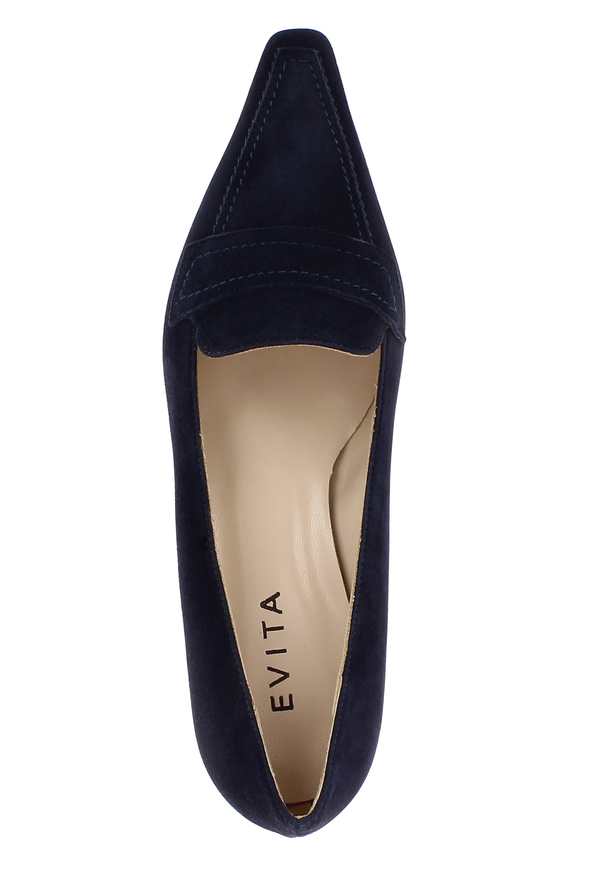 LIA Damen Pumps  -  Rauleder dunkelblau