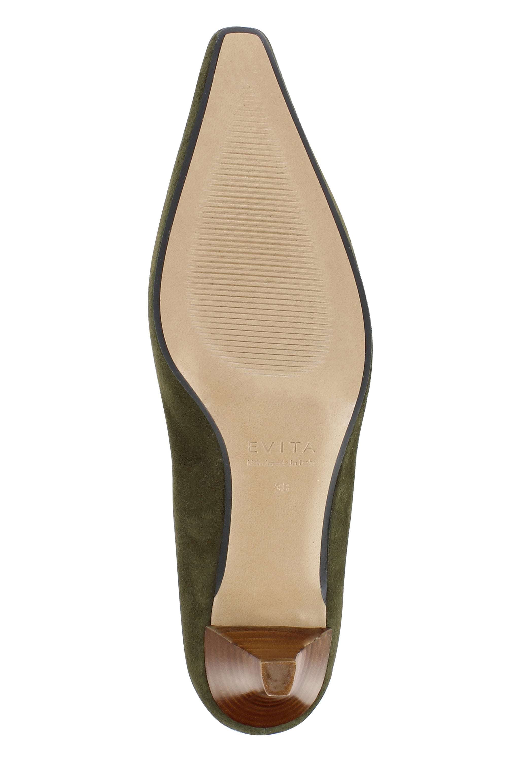LIA Damen Pumps  -  Glattleder khaki