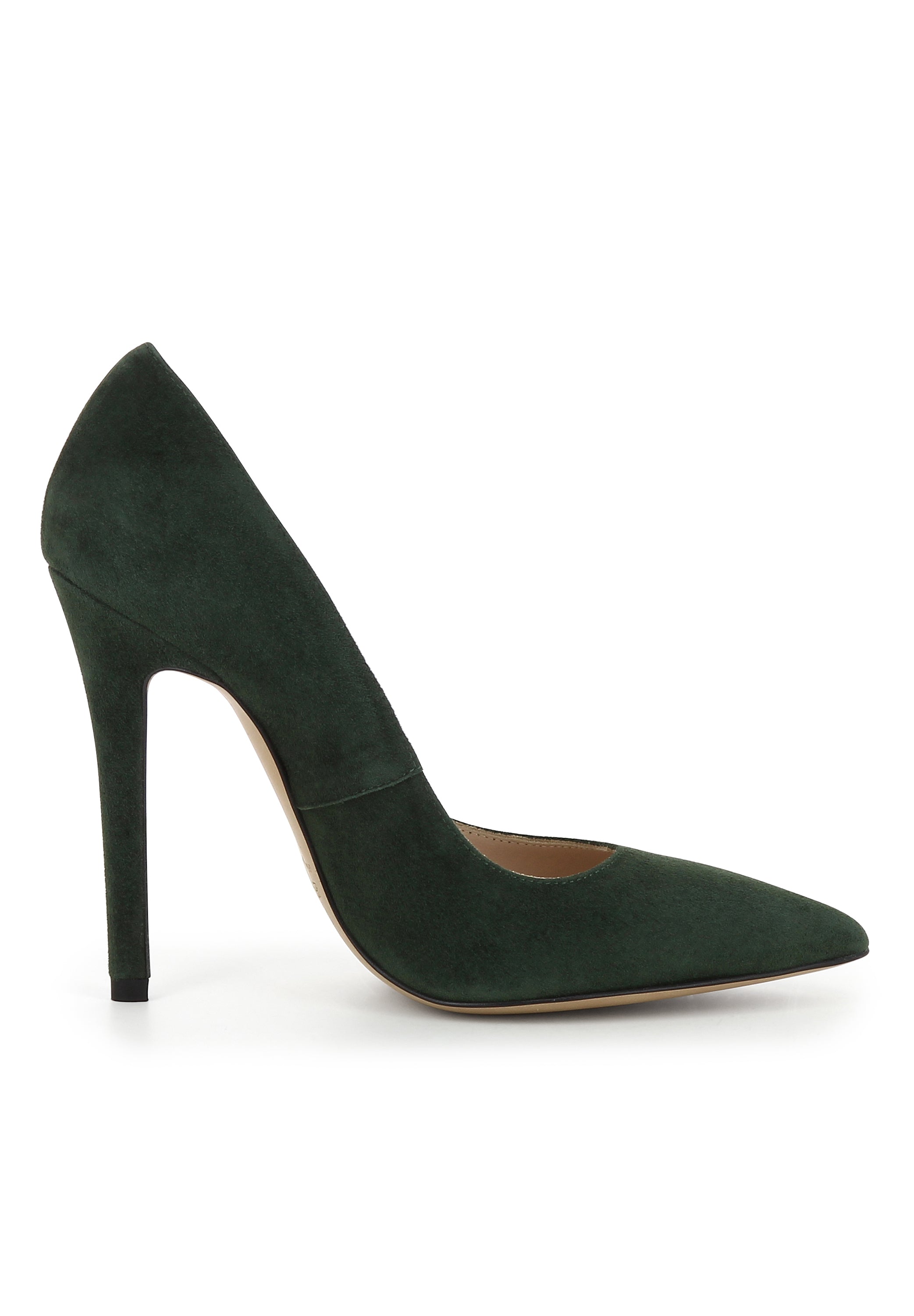 LISA Damen Pumps  -  Glattleder dunkelgrün