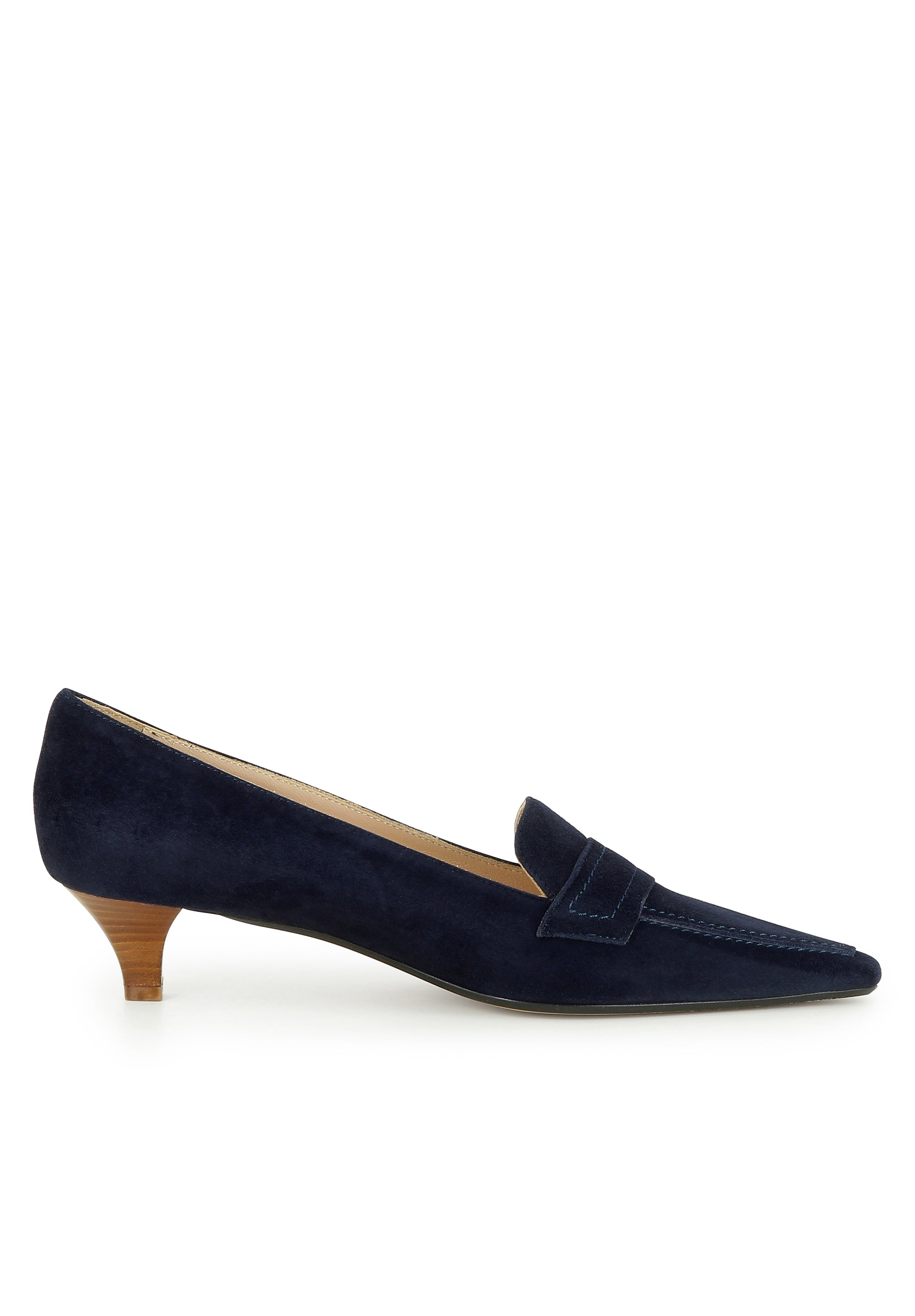 LIA Damen Pumps  -  Rauleder dunkelblau
