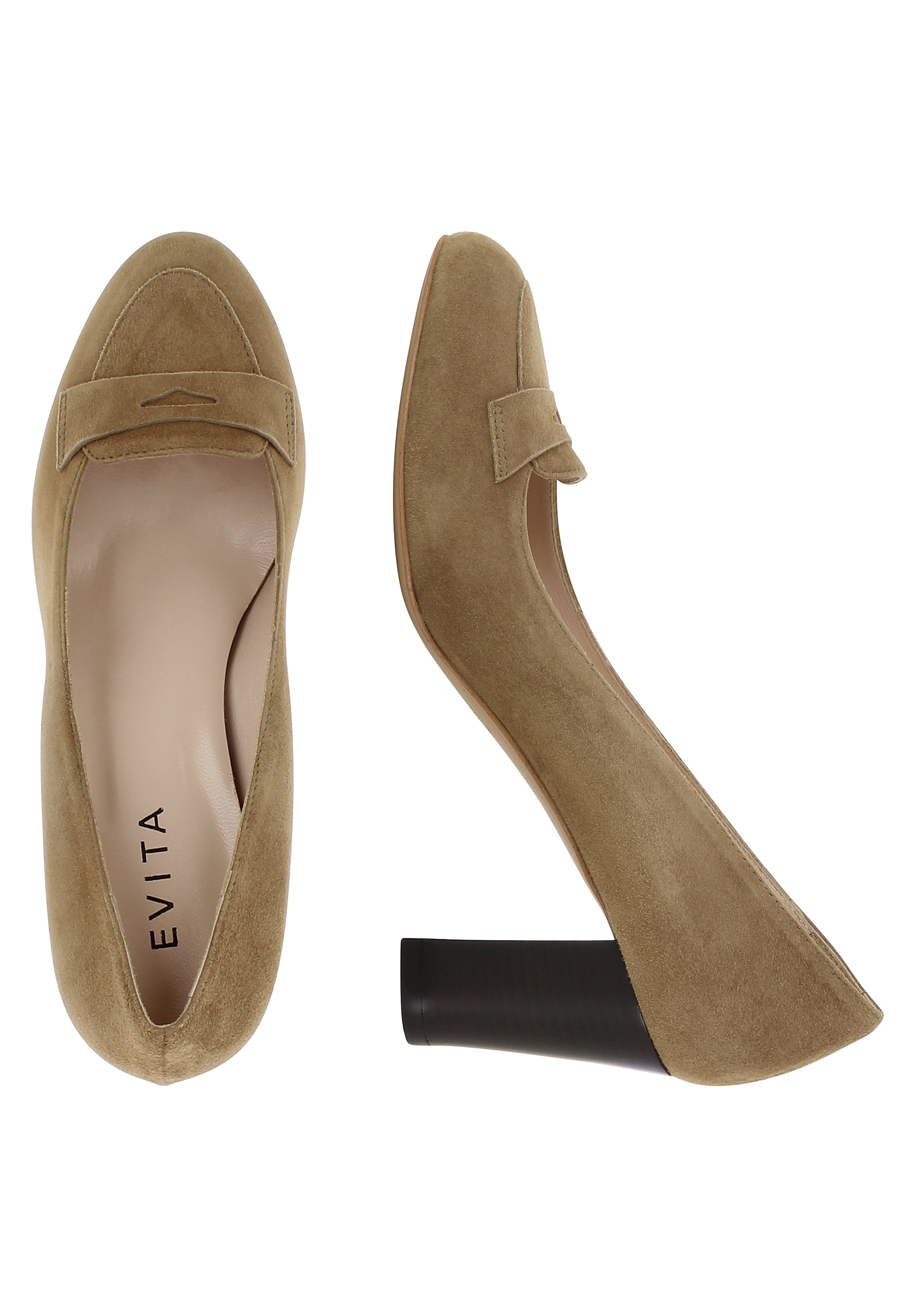 BIANCA Damen Pumps  -  Glattleder hellbraun