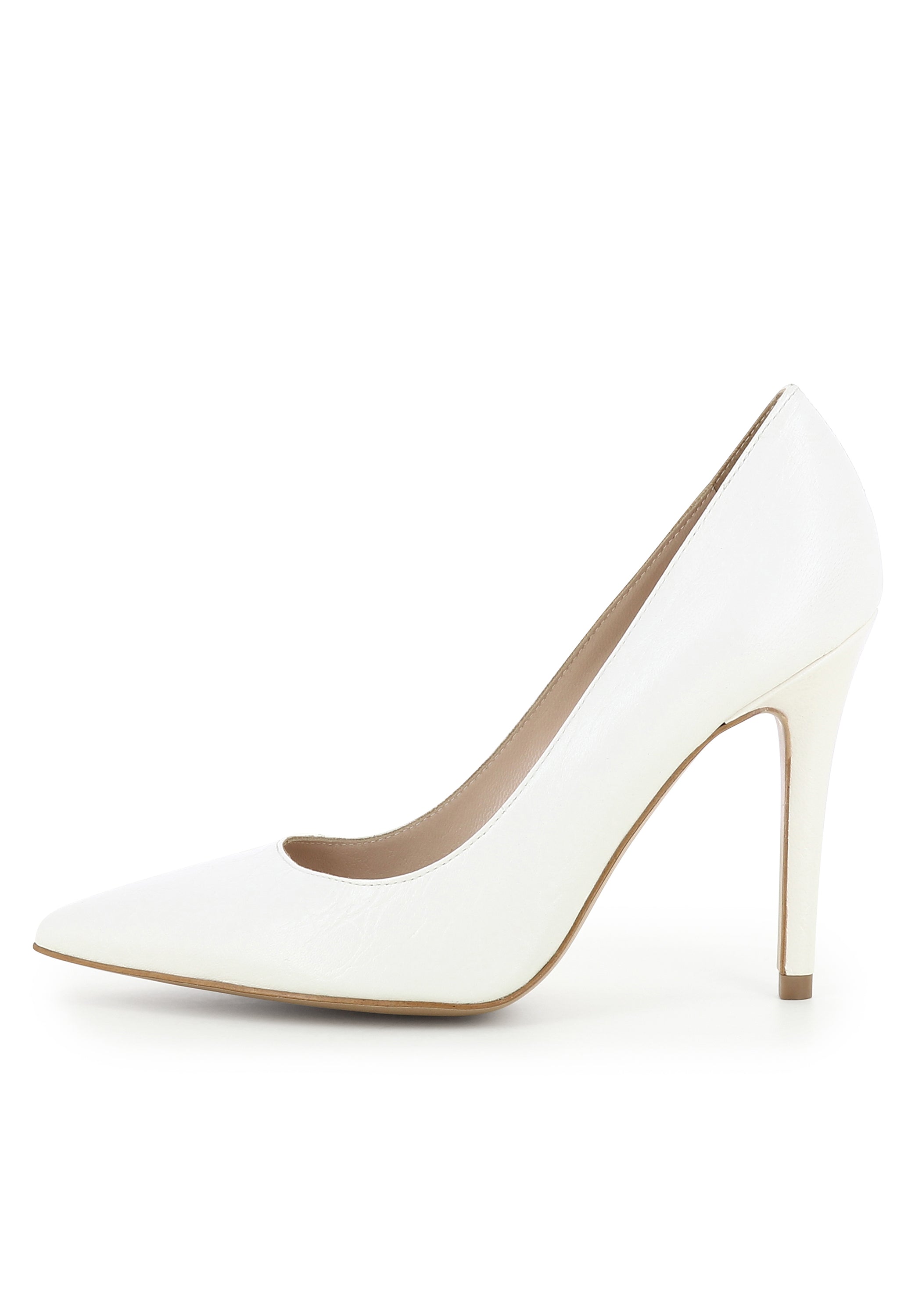 ALINA Damen Pumps  -  Glattleder weiß