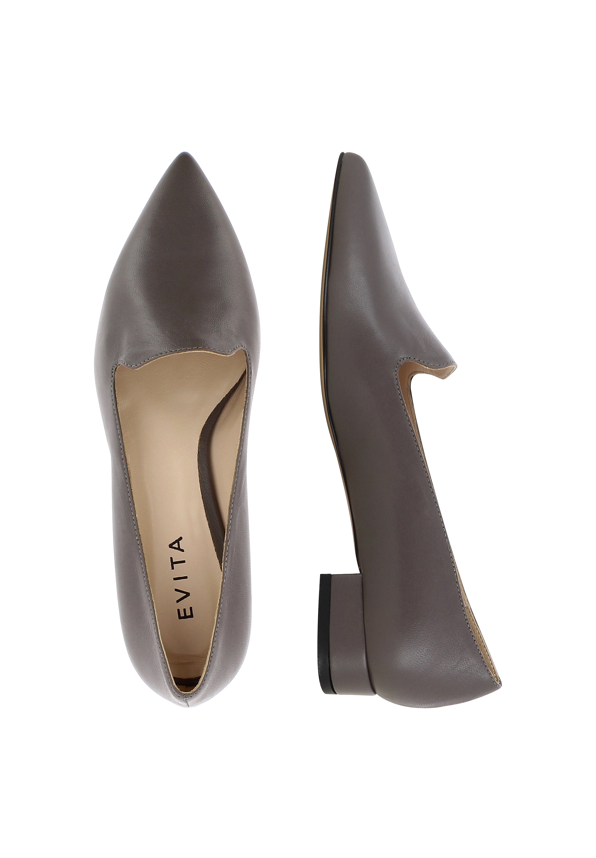 FRANCA Damen Slipper  -  Glattleder fango